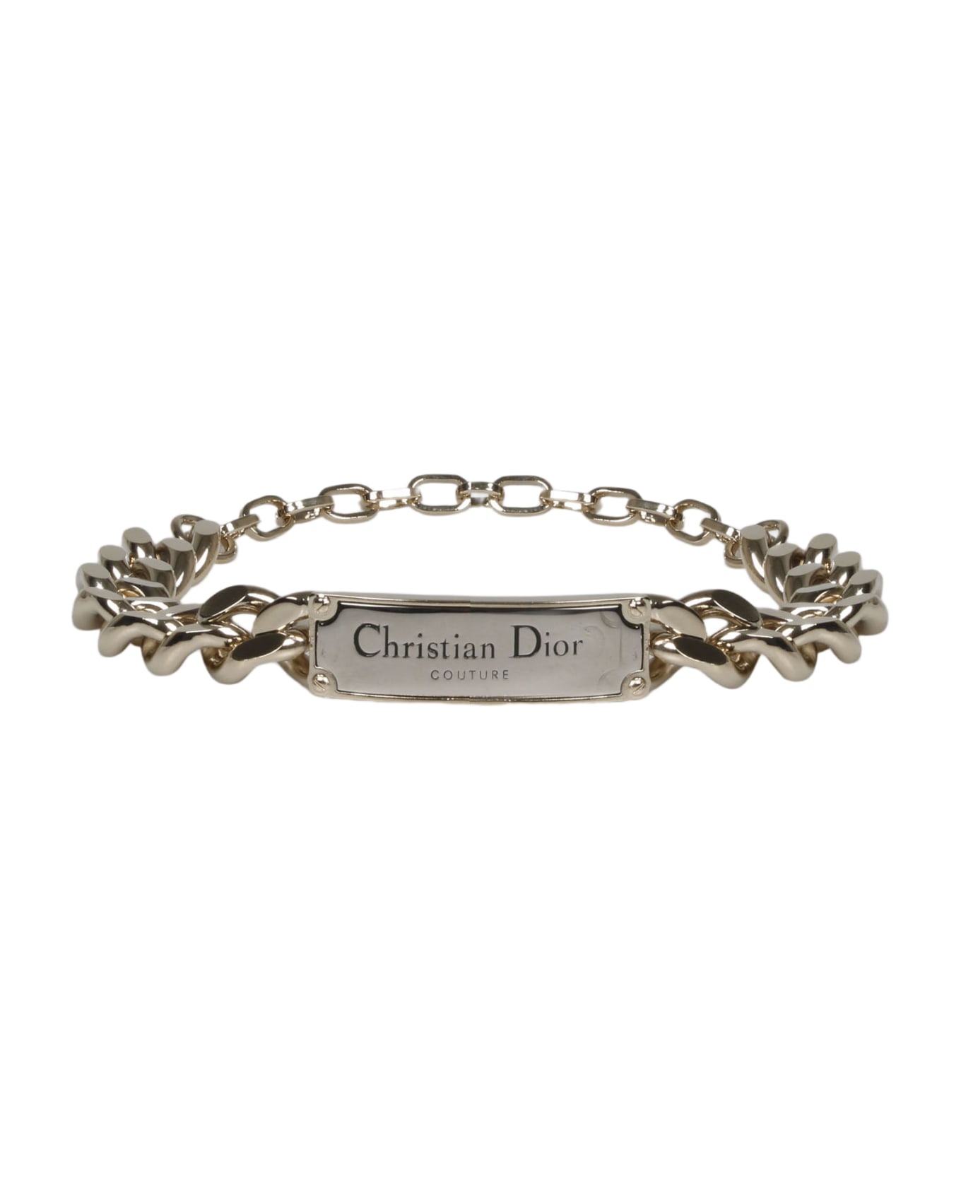 Dior Christian Couture Chain Link Bracelet - Metallic