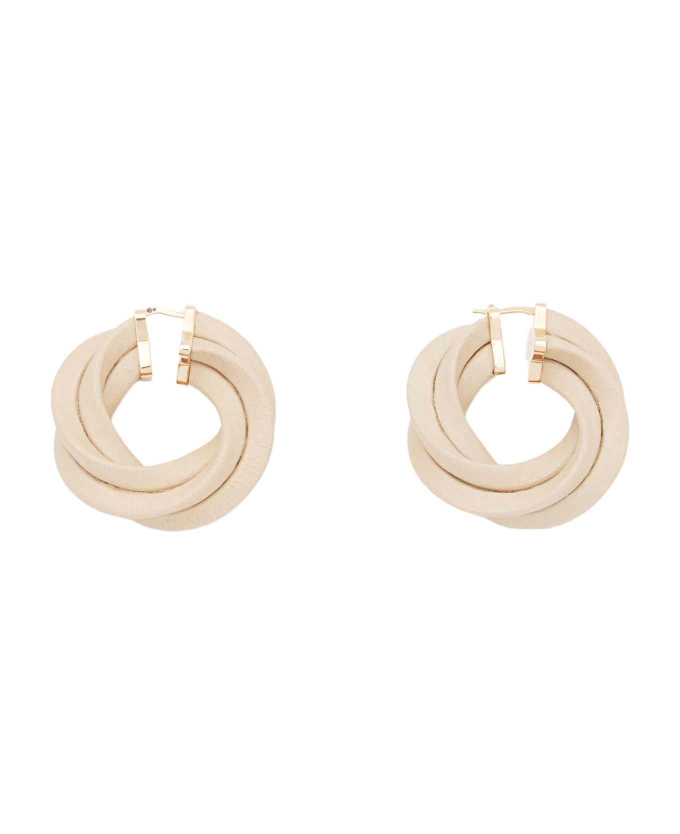 Bottega Veneta Twist Earrings - White ネックレス