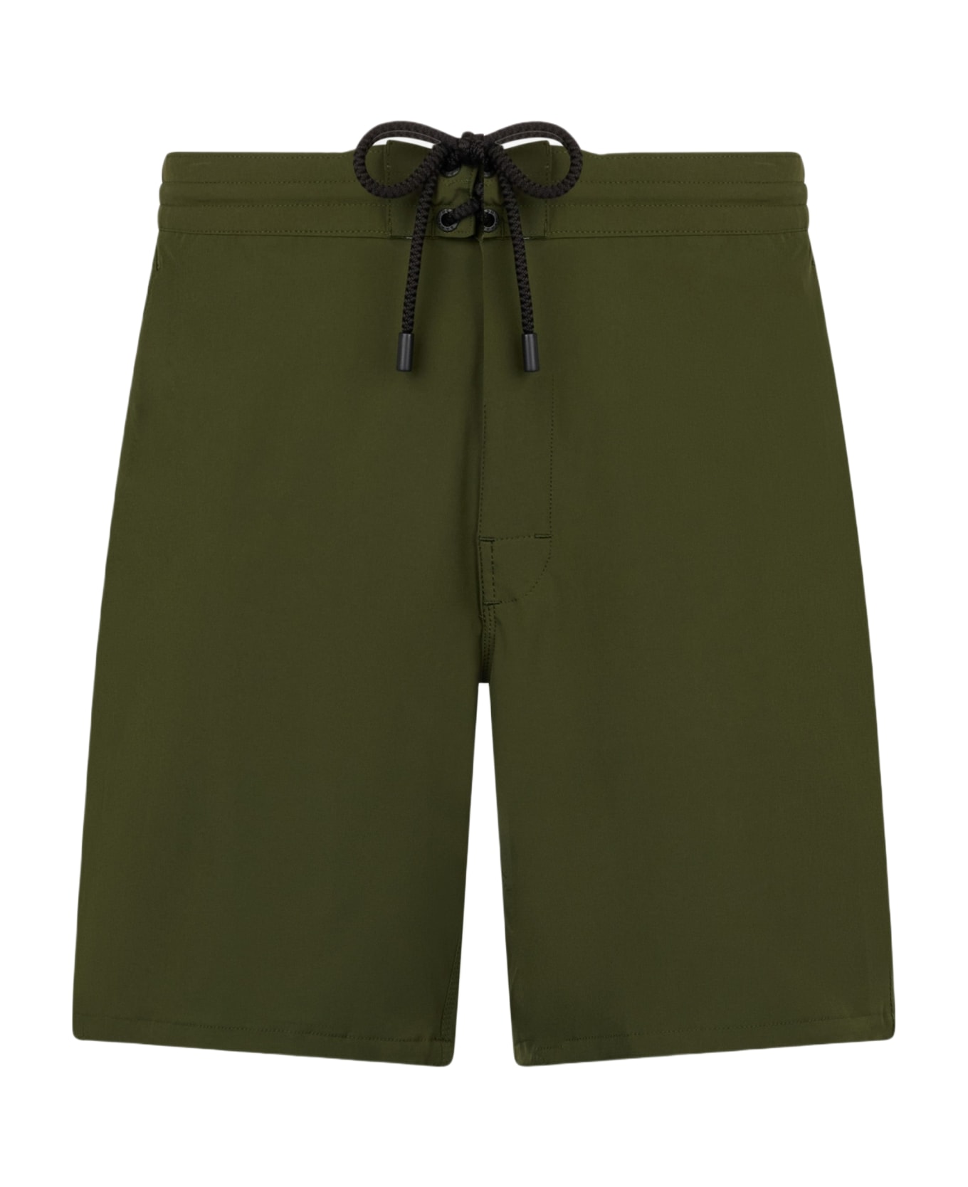 MC2 Saint Barth Military Green Long Stretch Comfort Surf Swim Shorts - GREEN