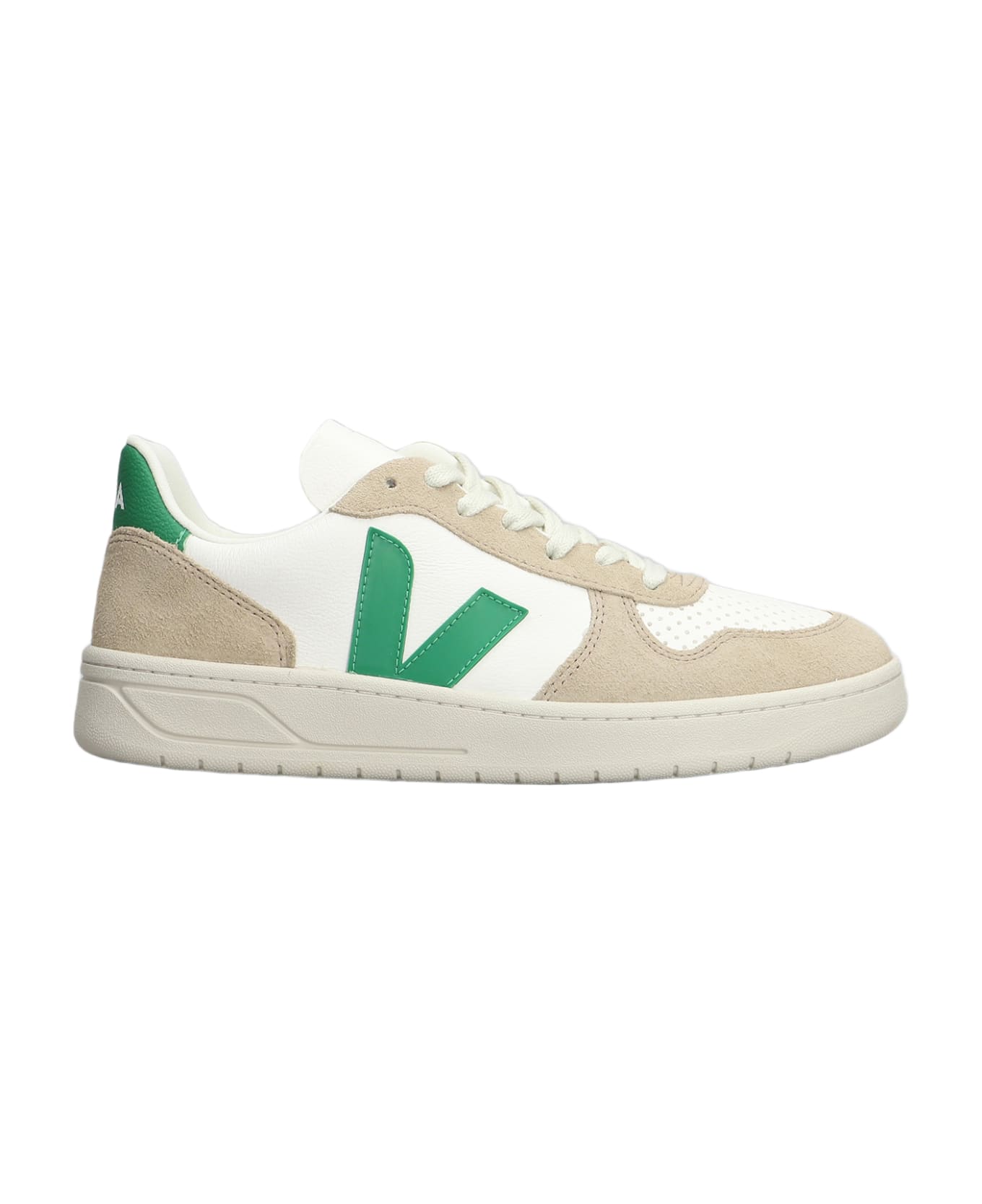 Veja V-10 Sneakers In White Suede And Leather - white スニーカー