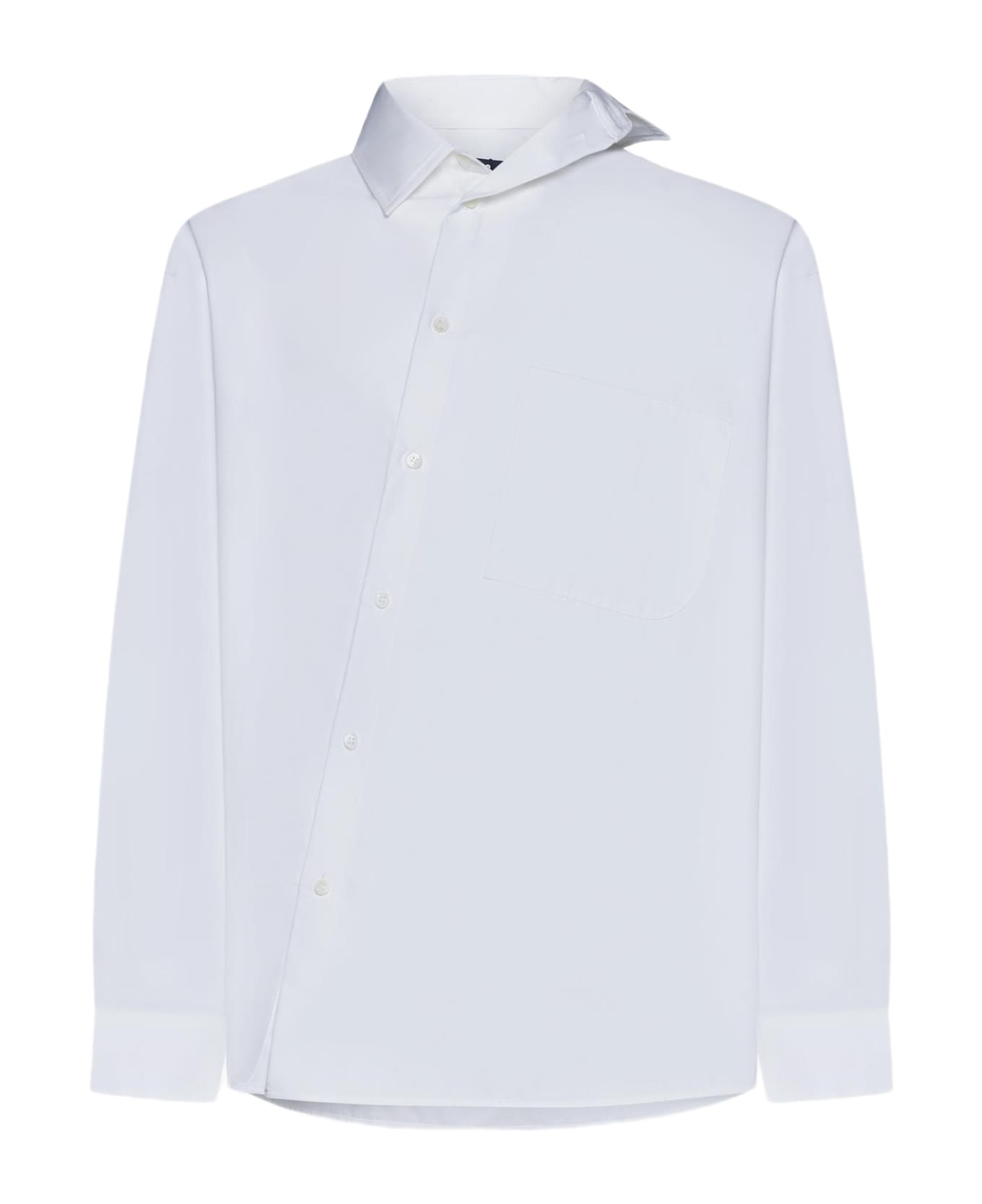 Jacquemus Cuadro Cotton Shirt - WHITE