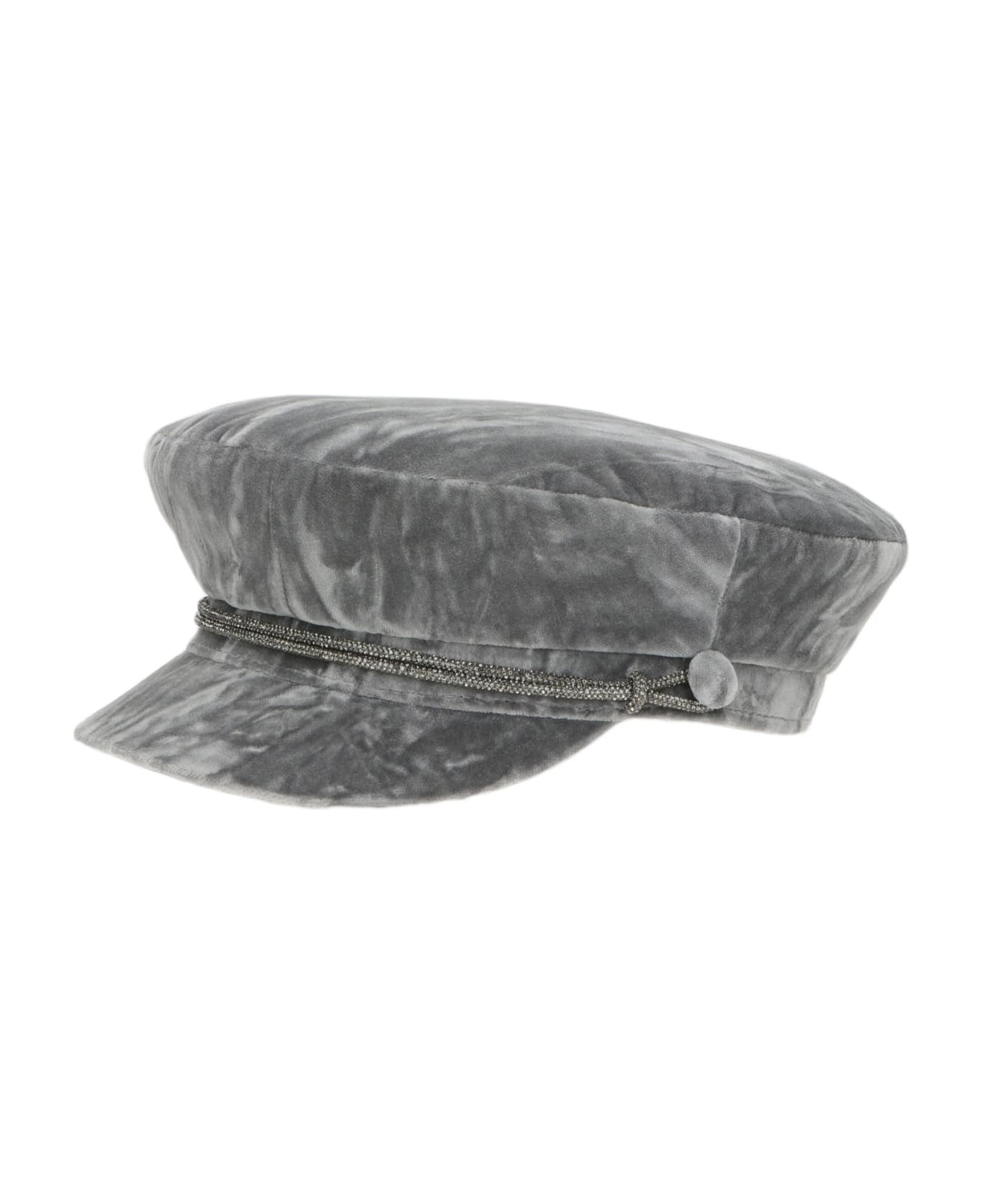 Borsalino Velvet Brest Cap - GREY
