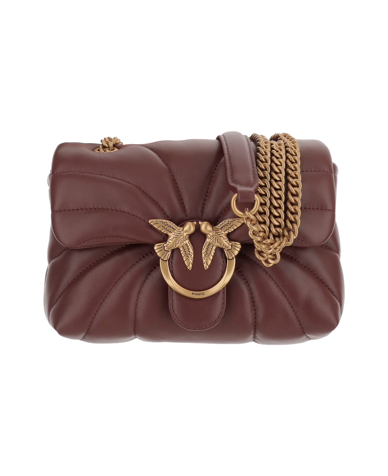 Pinko Mini Love Puff Butterfly Bag - Bordeaux