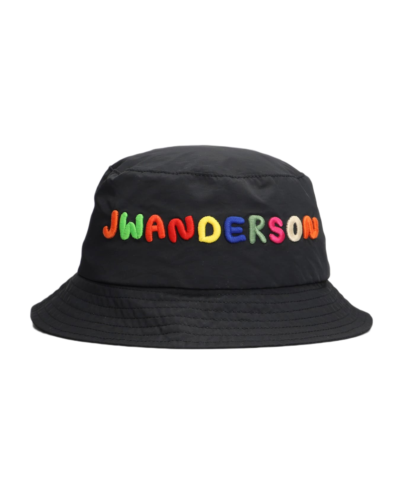 J.W. Anderson Logo Embroidery Bucket Hat - Black