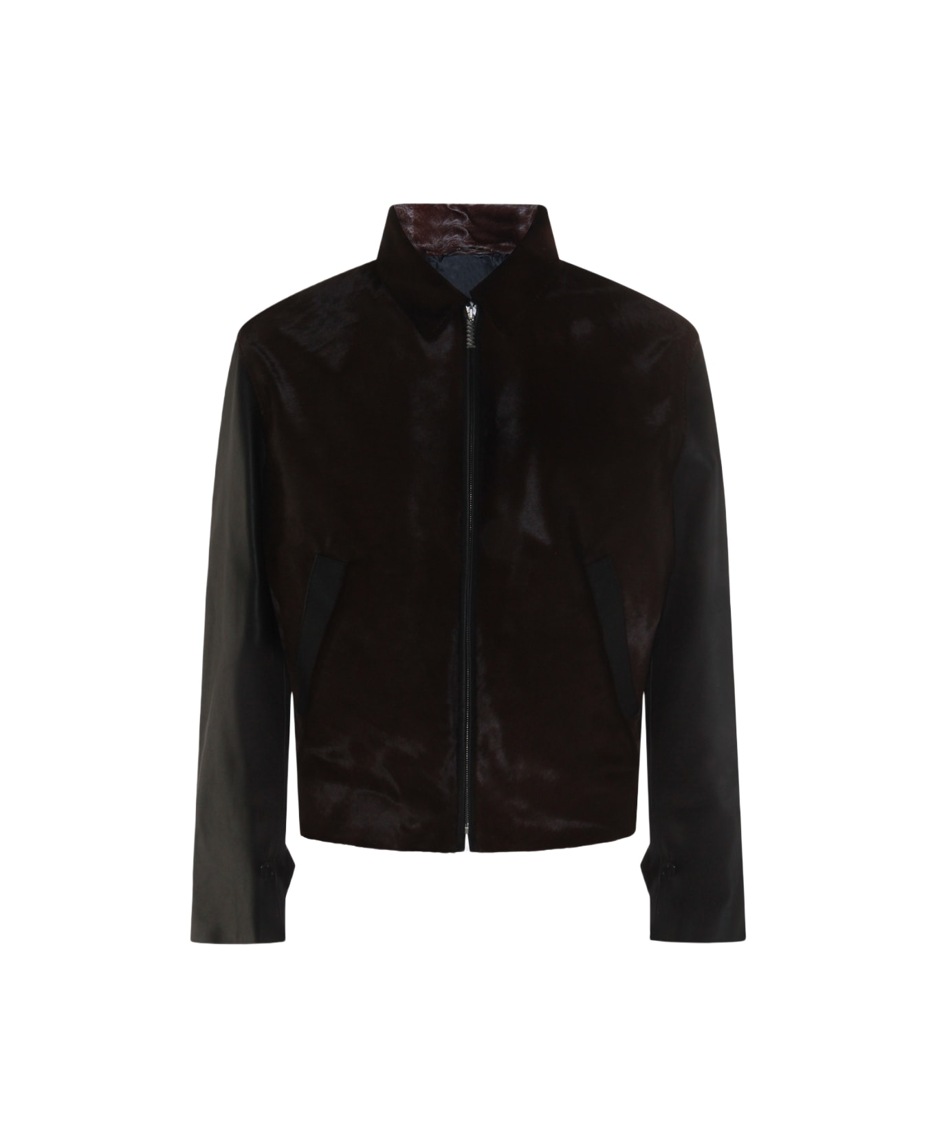 Marni Black Leather Jacket - Black