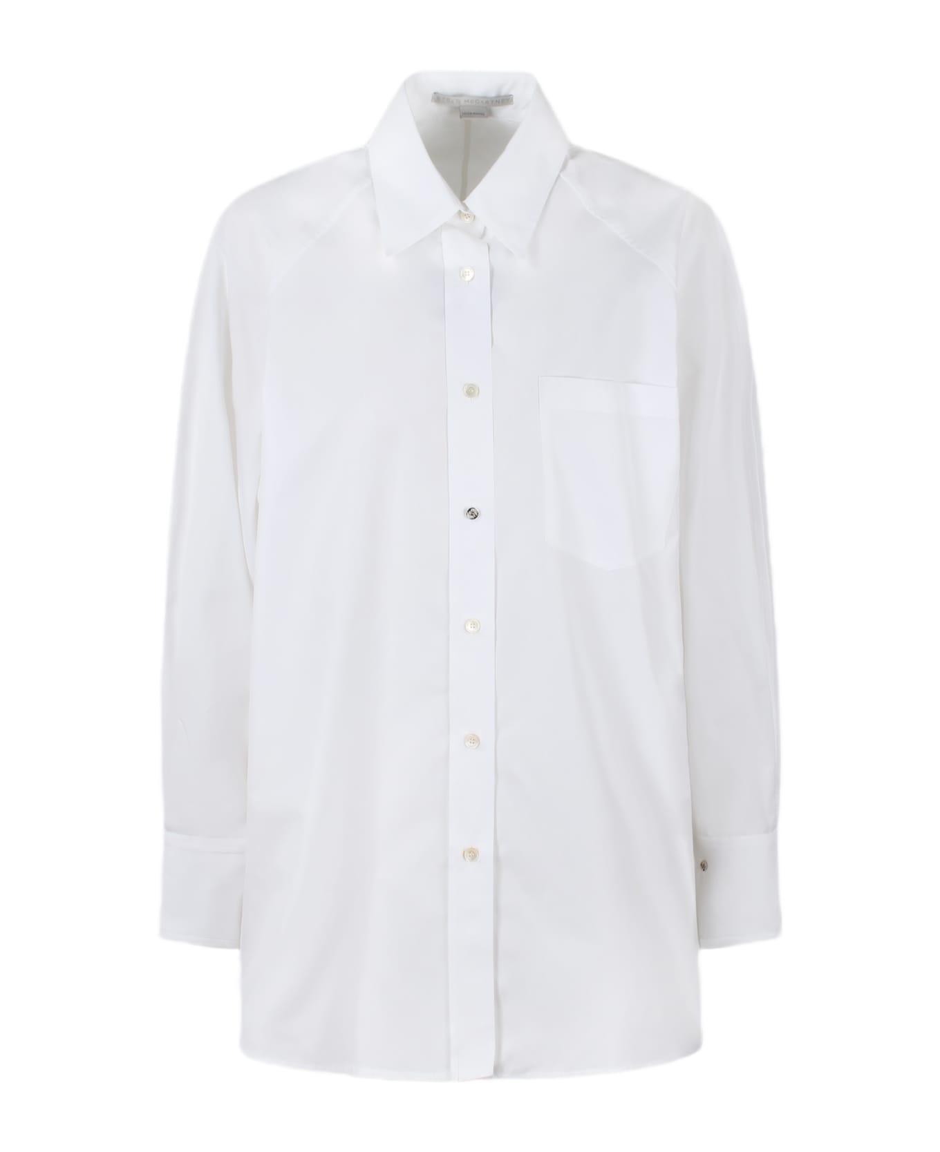 Stella McCartney Cotton Poplin Straight Shirt - White シャツ