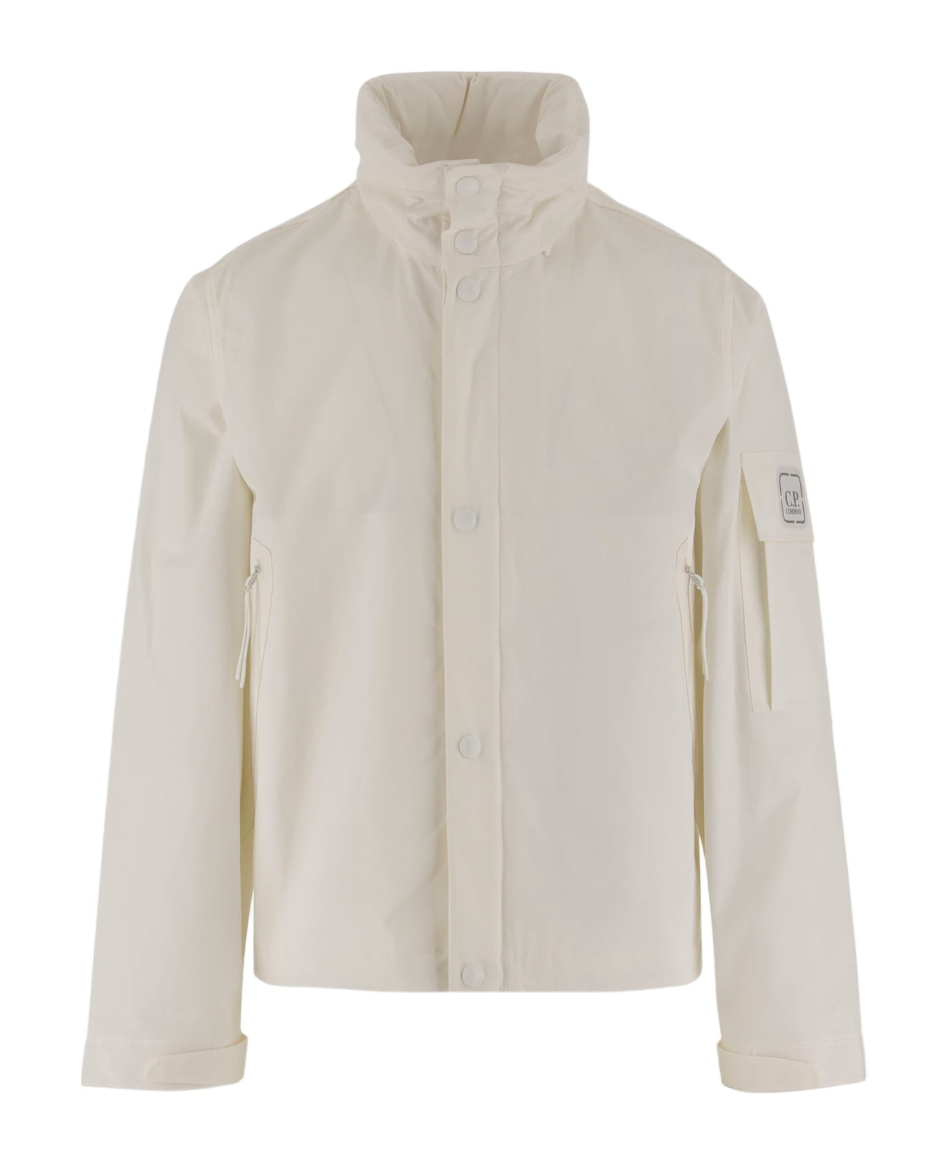 C.P. Company Cotton Metropolis Hyst Jacket - White