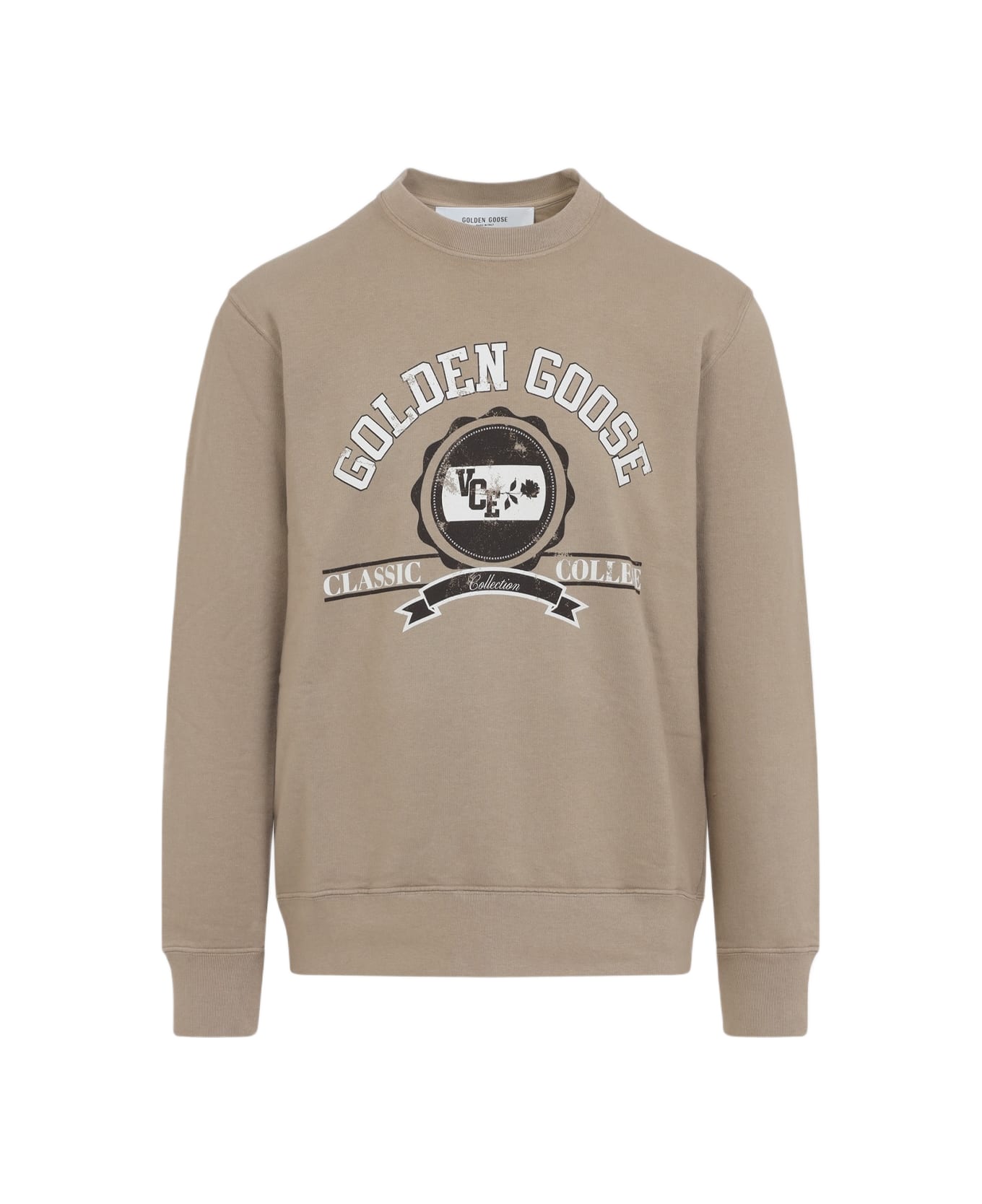 Golden Goose Cotton Sweatshirt - Beige
