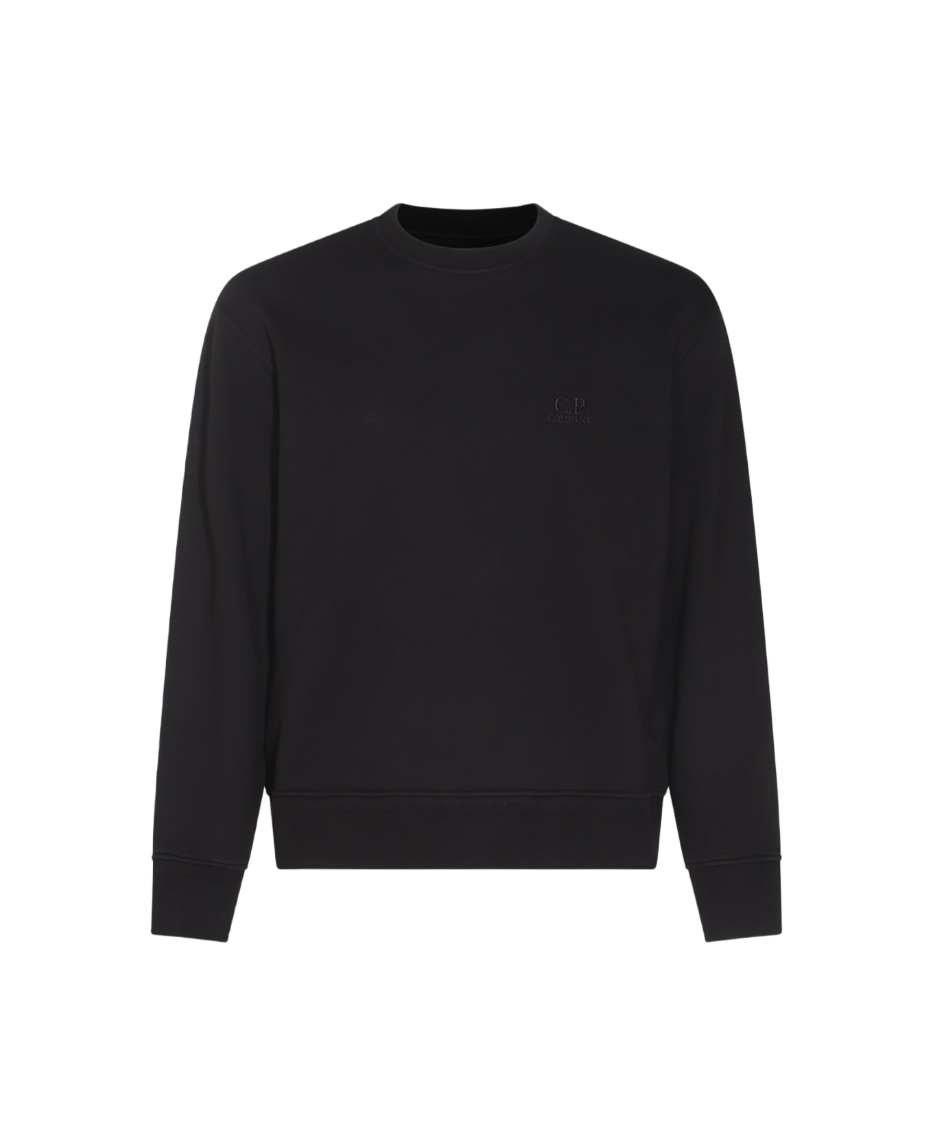 C.P. Company Black Cotton Sweatshirt - Black