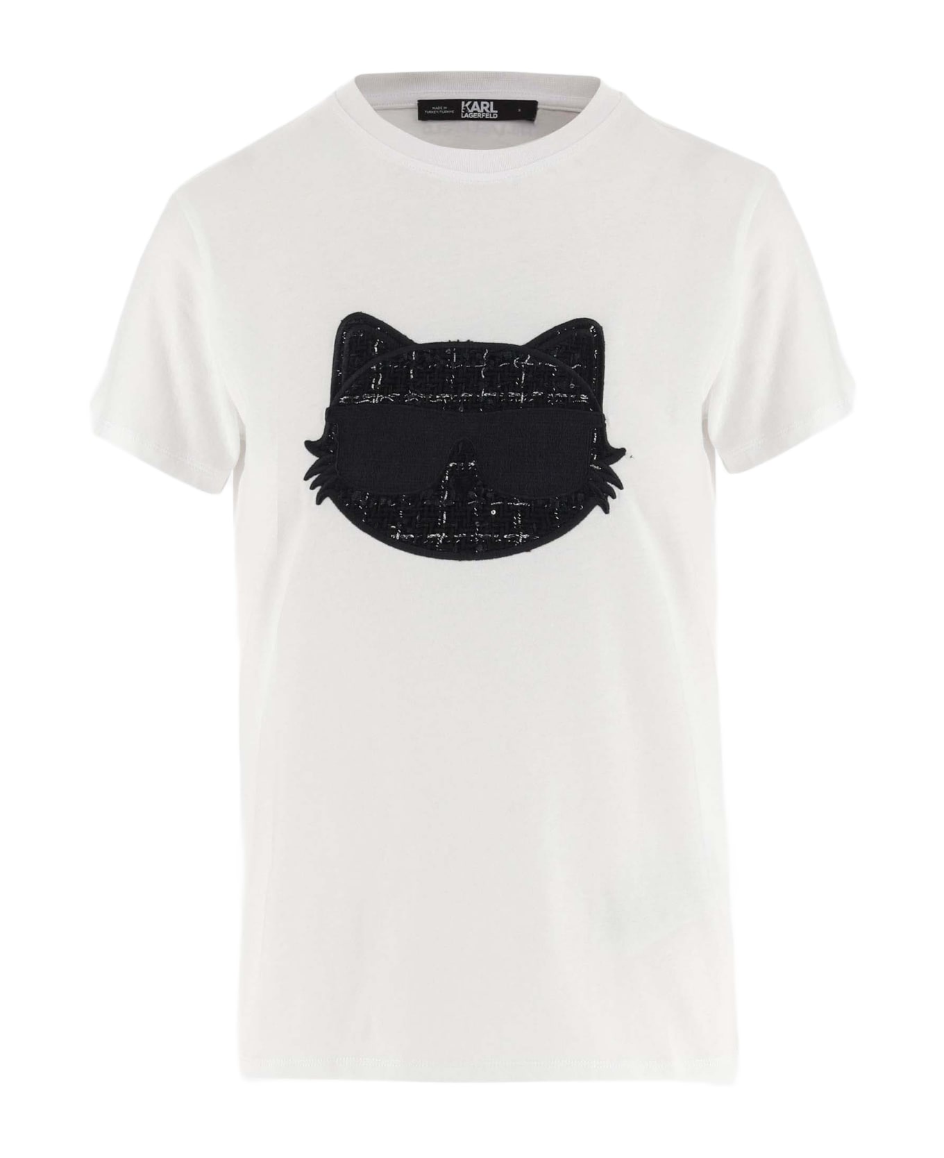 Karl Lagerfeld Cotton T-shirt With Logo - White