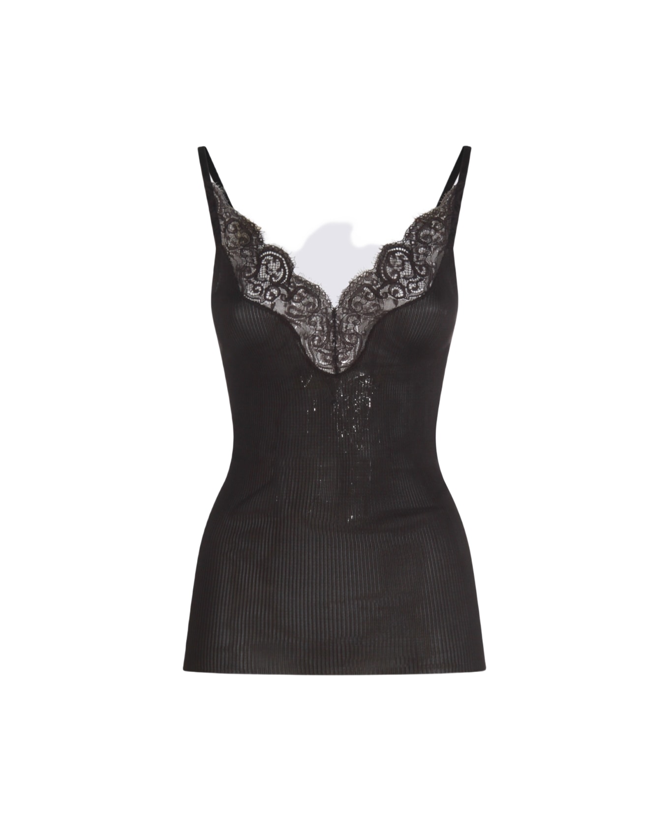 Saint Laurent Black Silk Top - EBENE