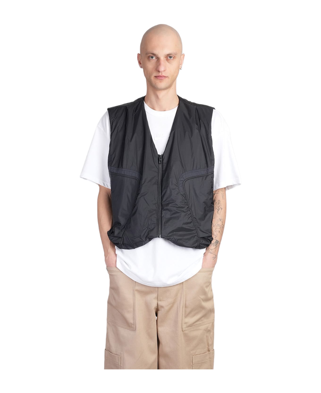 Nike Vest In Black Polyamide - black