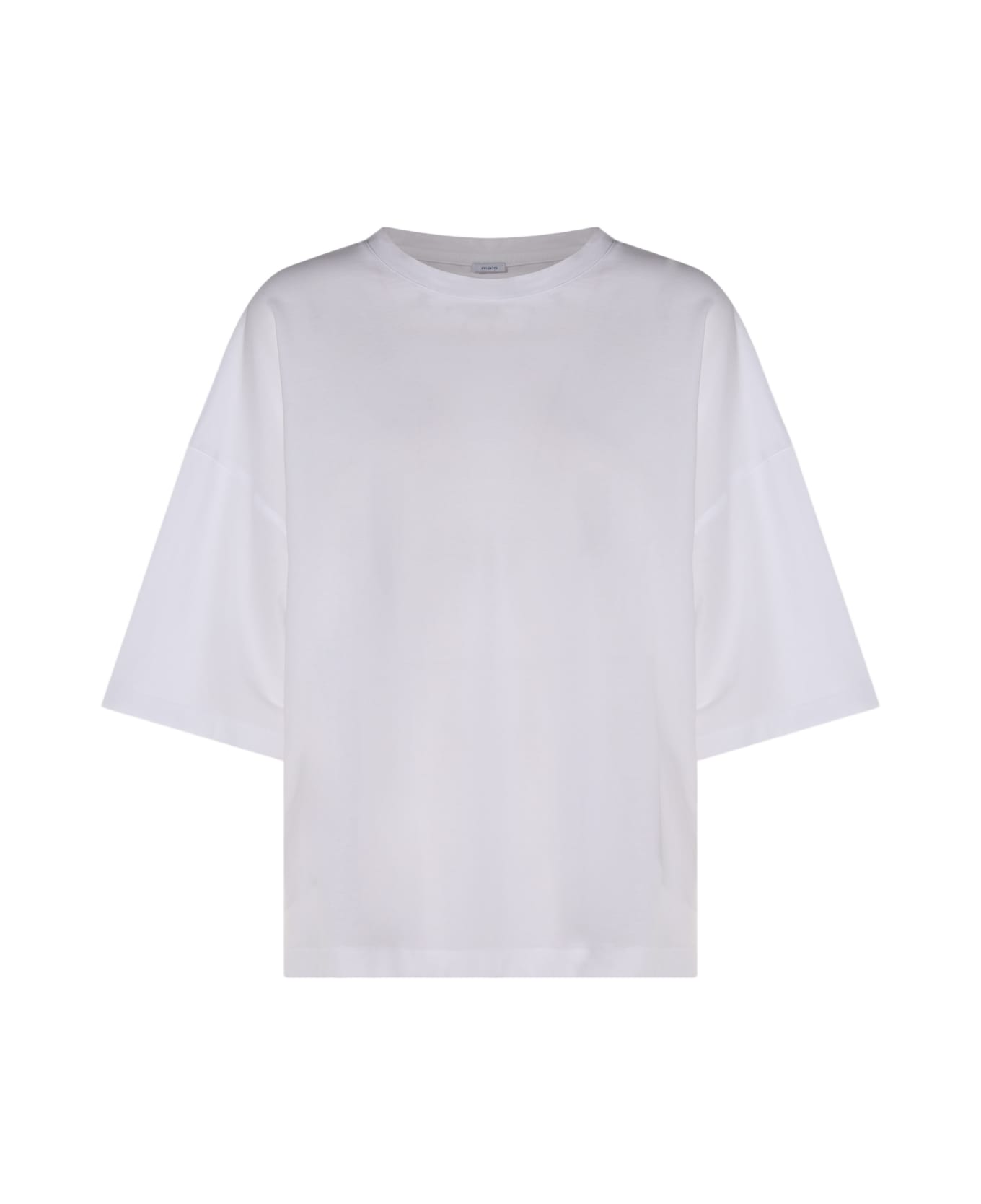 Malo White Cotton T-shirt