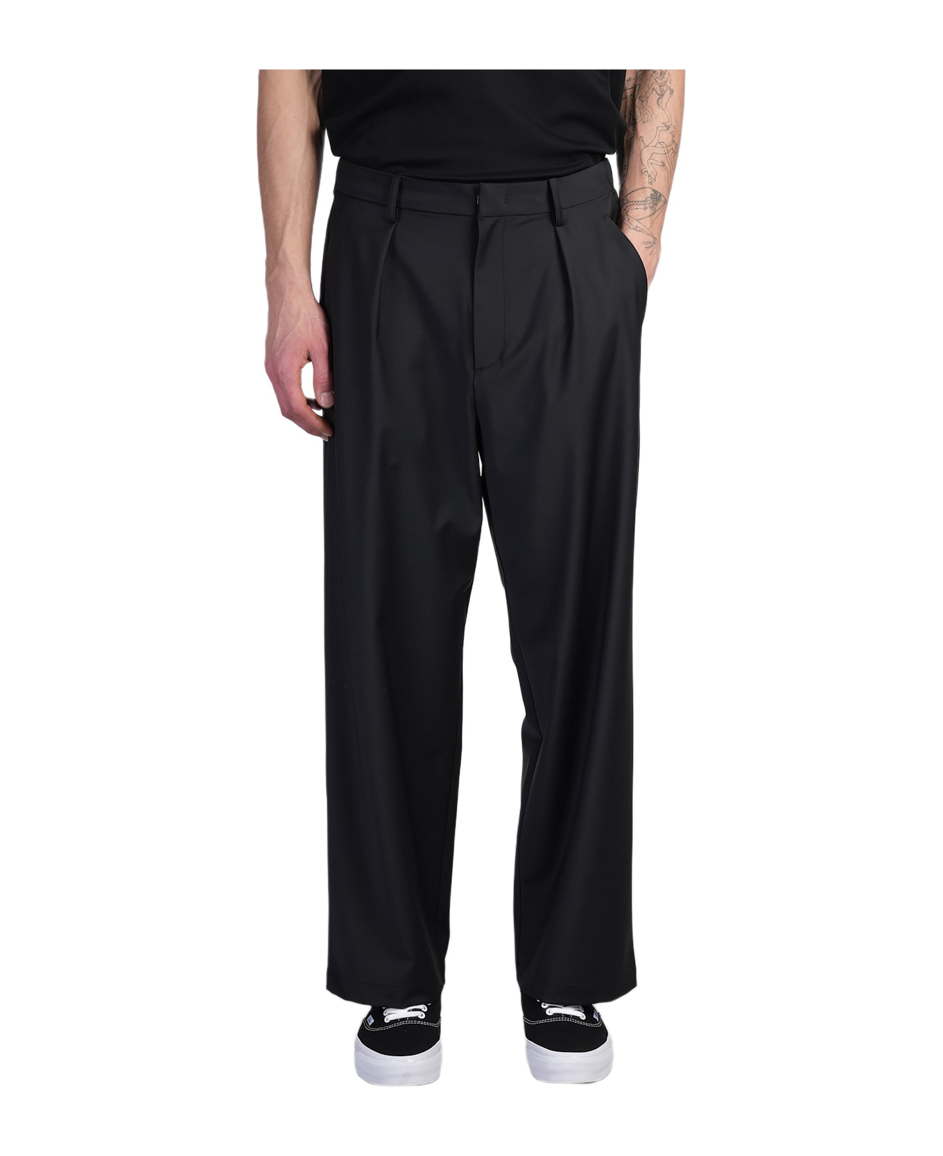 Attachment Pants In Black Polyester - black