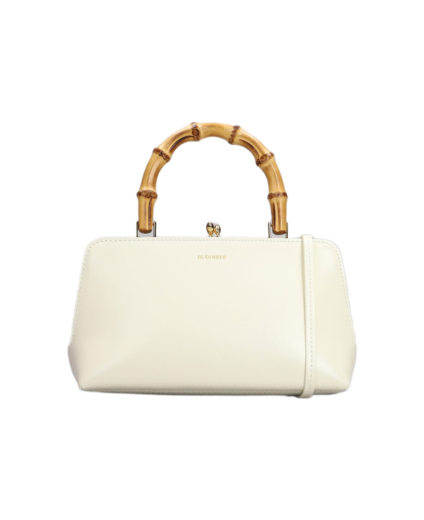 Jil Sander Ivory Goji Bamboo Mini Bag - White