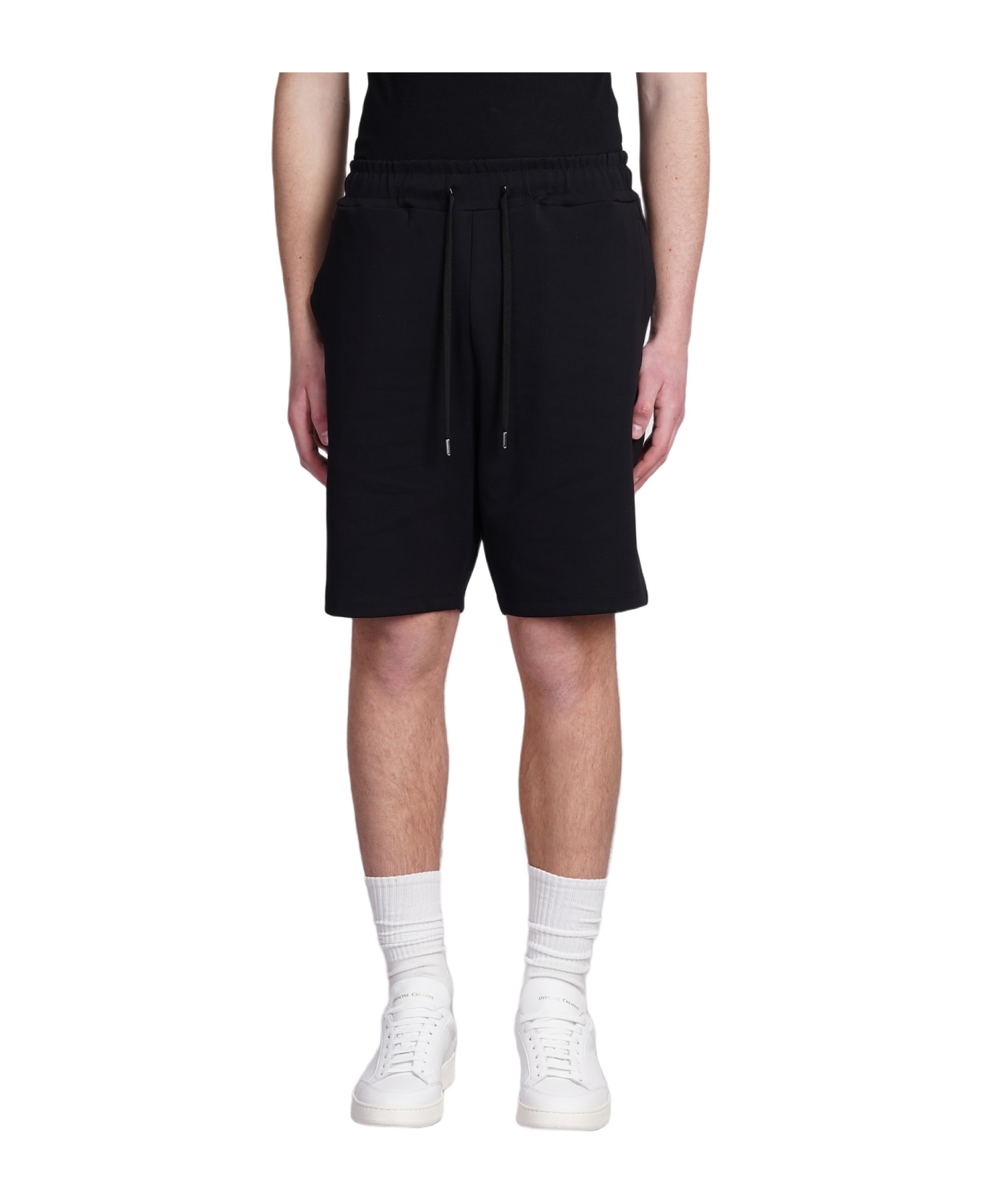 costumein Joggers Shorts In Black Polyamide - black