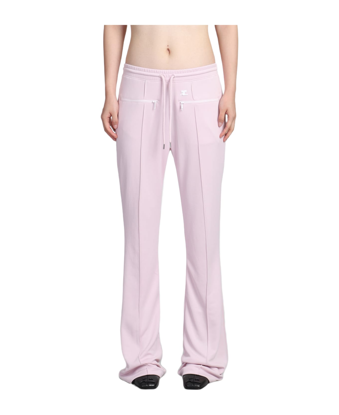 Courrèges Pants In Rose-pink Cotton | italist