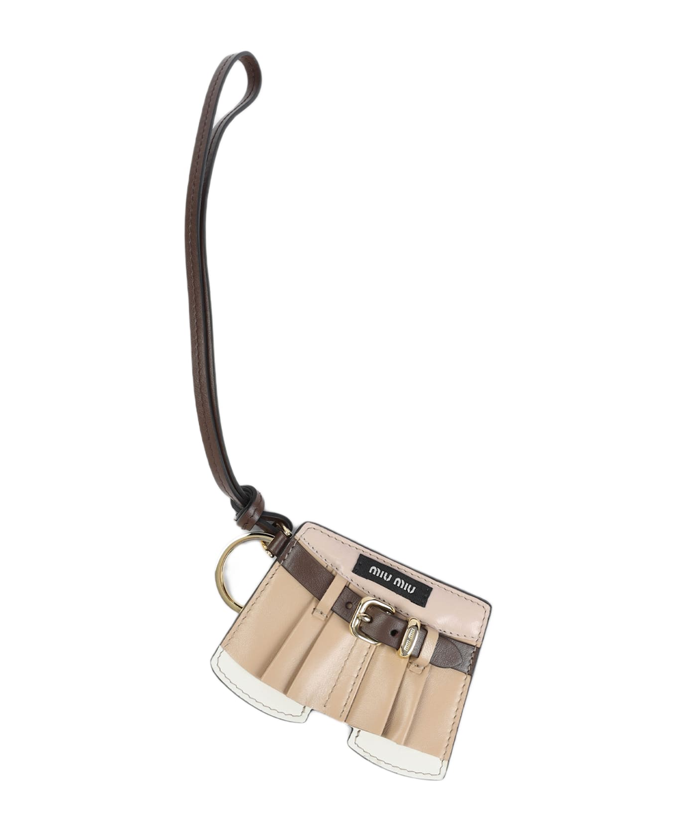 Miu Miu Multicolor Leather Keyring - CORDA