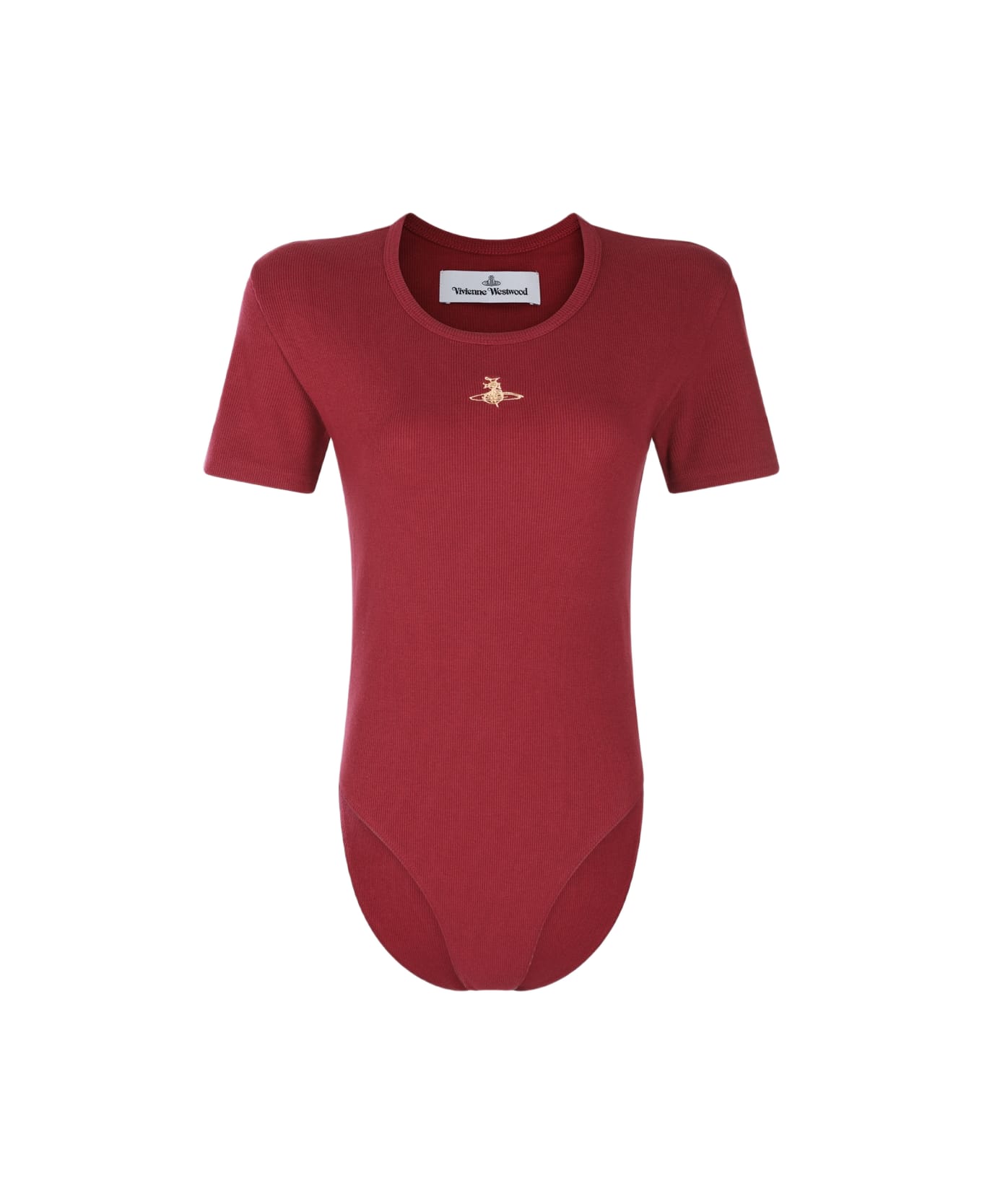 Vivienne Westwood Dark Red Cotton Bodysuit - Brick