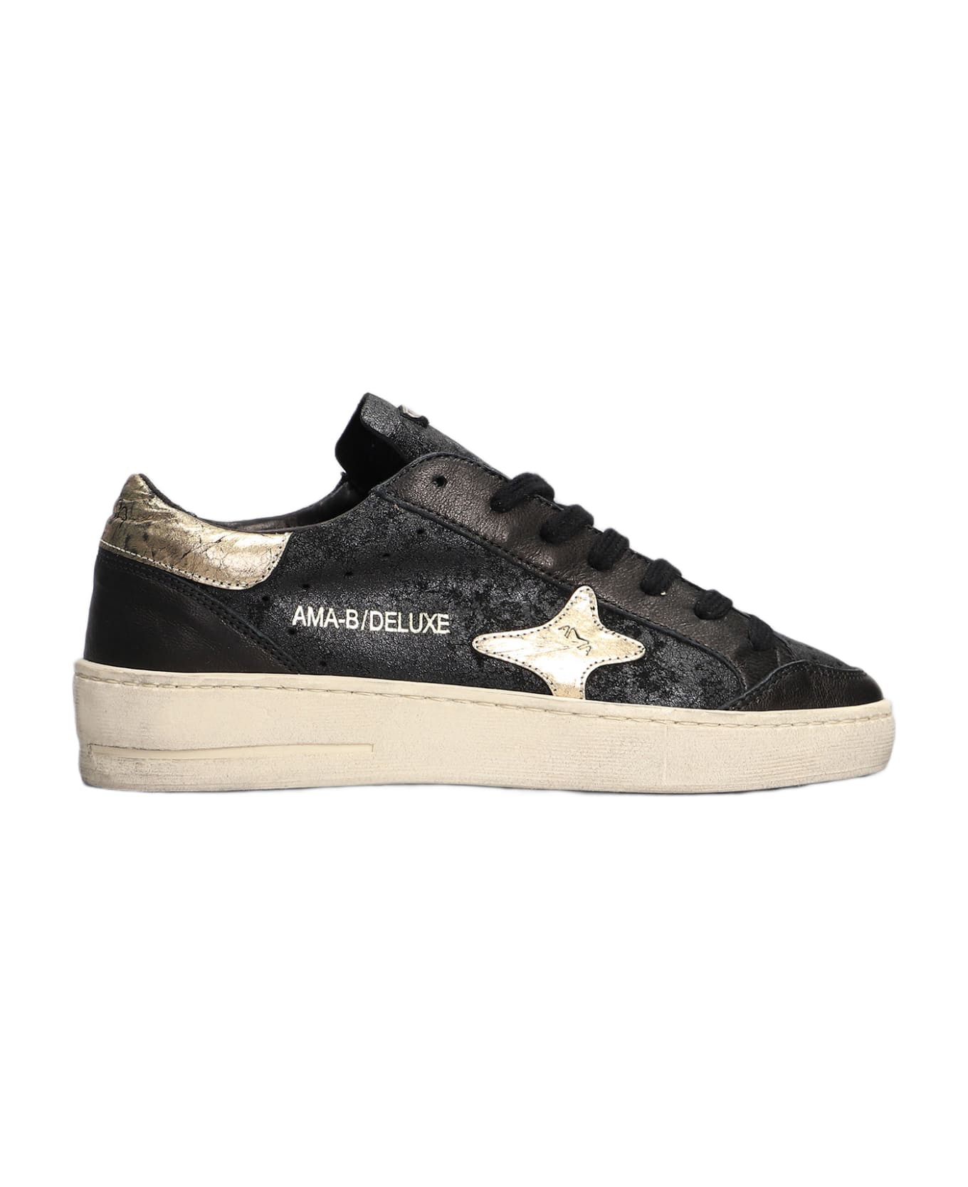 AMA-BRAND Sneakers In Black Leather - black