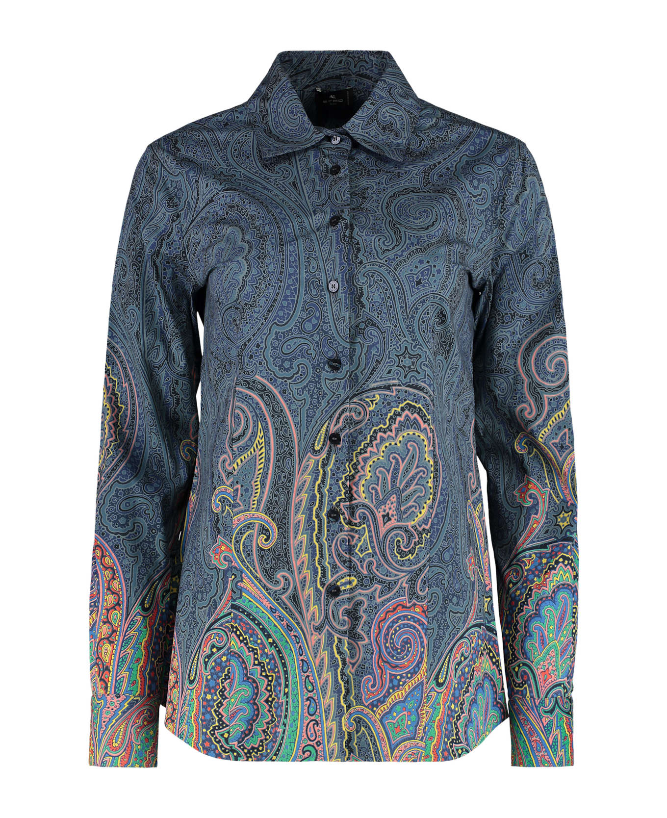 Etro Stretch Poplin Cotton Shirt - MULTICOLOR