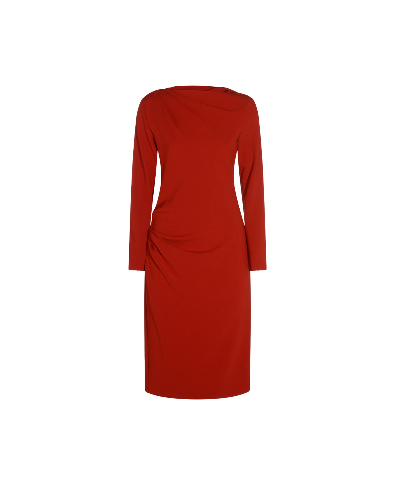 Max Mara Red Midi Dress - Red