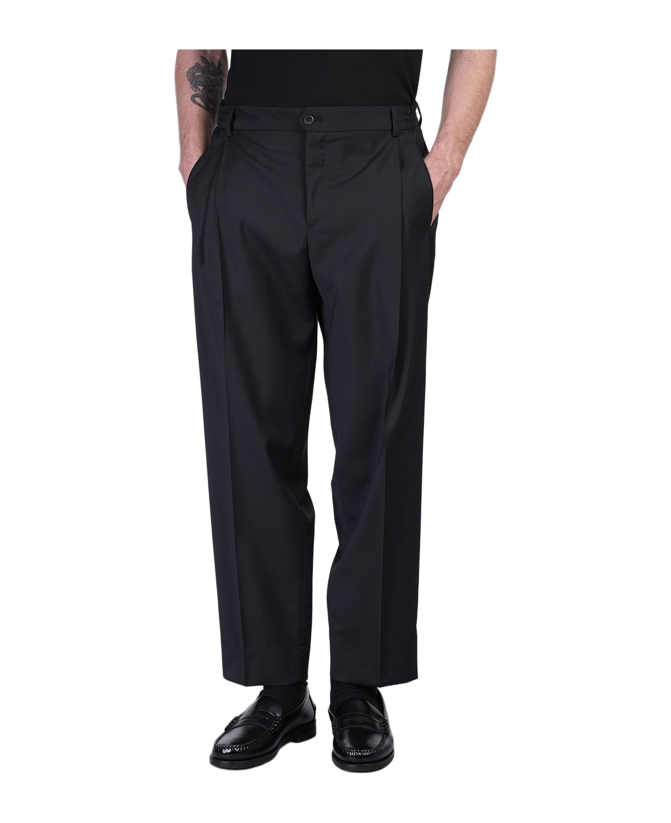 Briglia 1949 Manhattans Pants In Black Wool - black