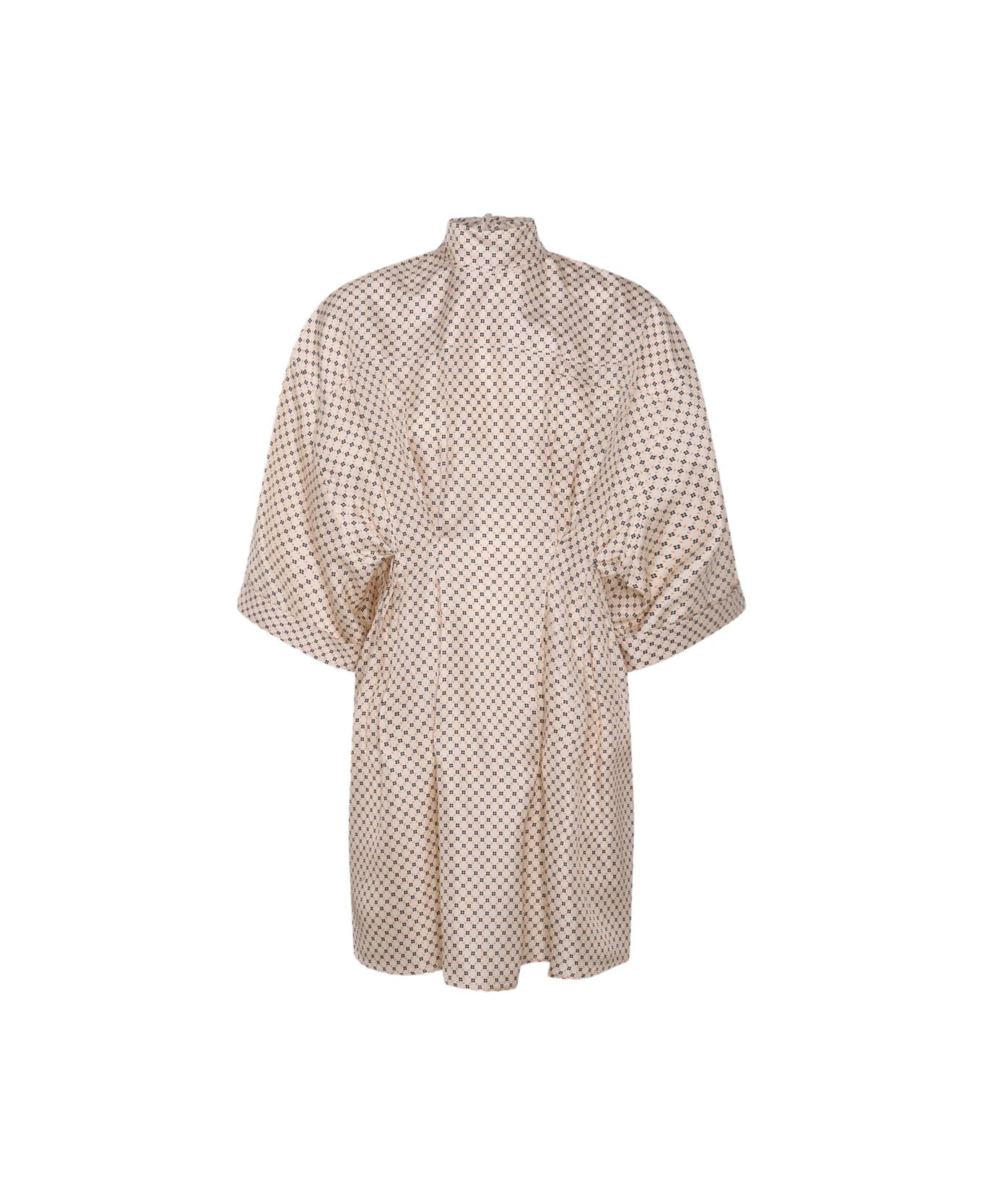 Lanvin Beige Silk Dress - CHALK ワンピース＆ドレス