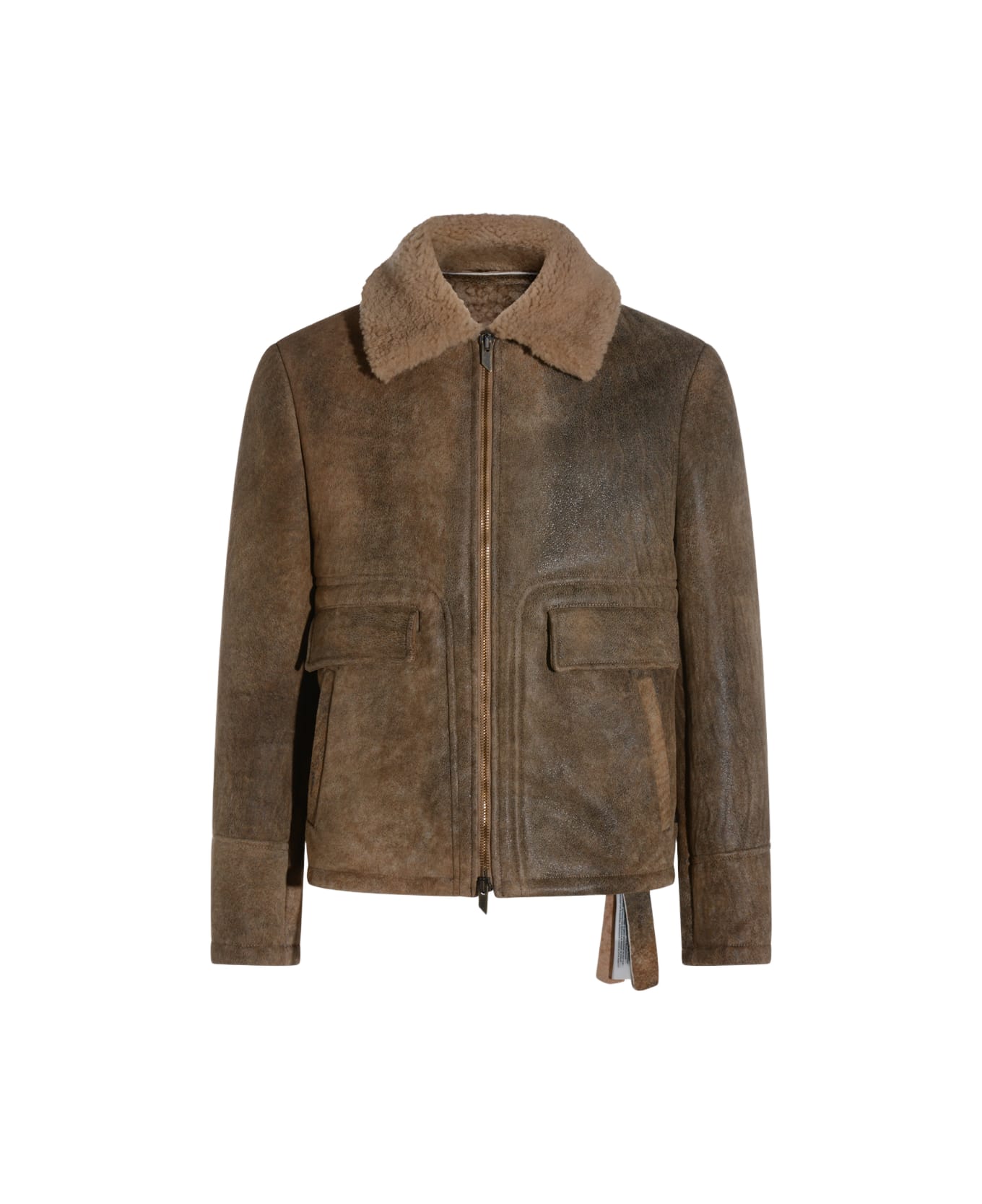 Salvatore Santoro Brown Leather Jacket レザージャケット
