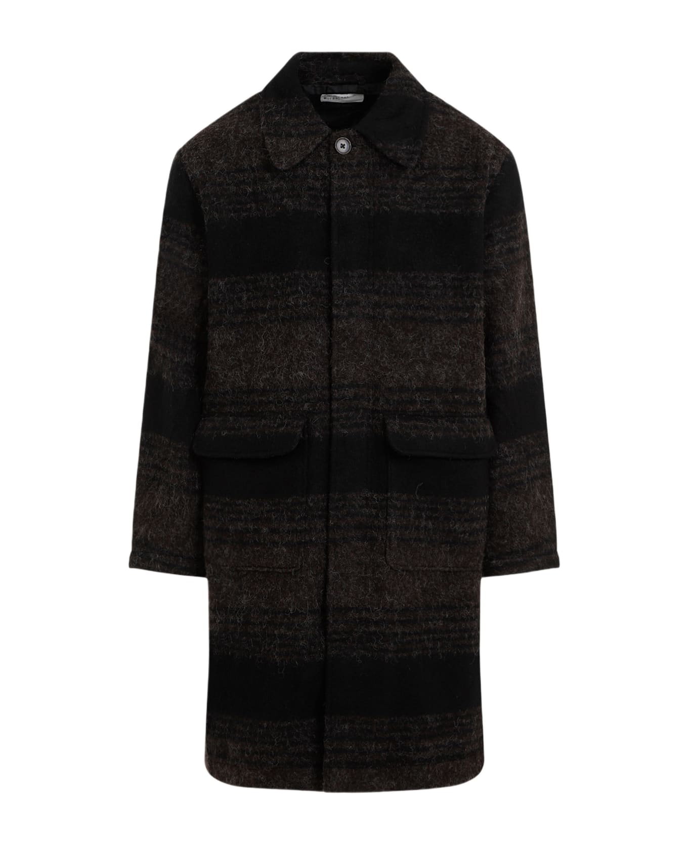 Universal Works Account Coat - Brown Black