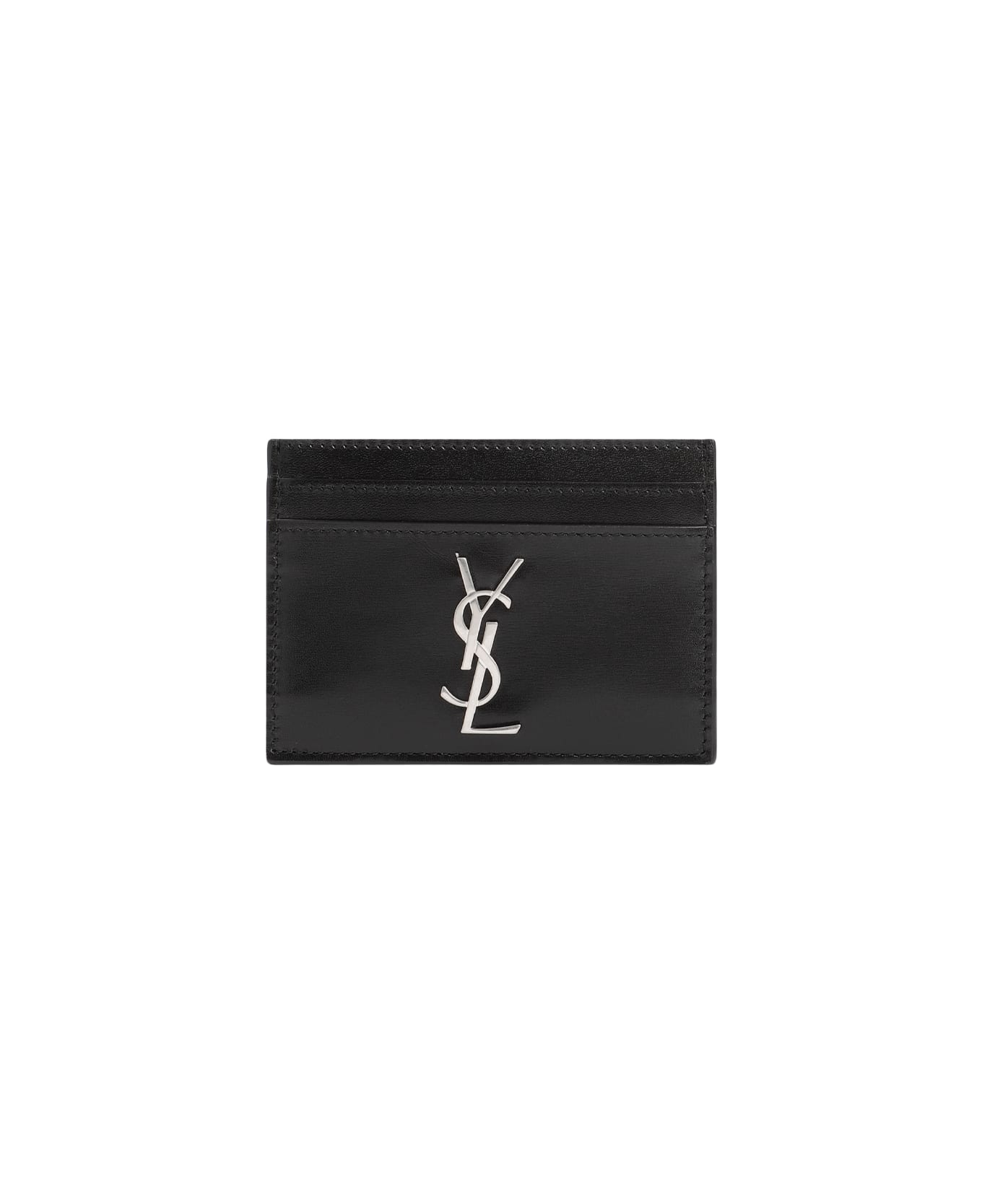 Saint Laurent Cassandre Card Case - Nero