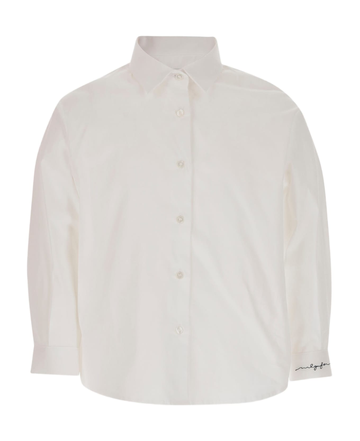 Il Gufo Stretch Cotton Shirt - White