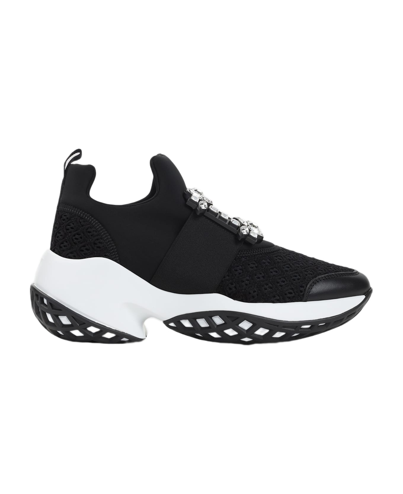 Roger Vivier Run Strass Buckle Sneakers - Nero