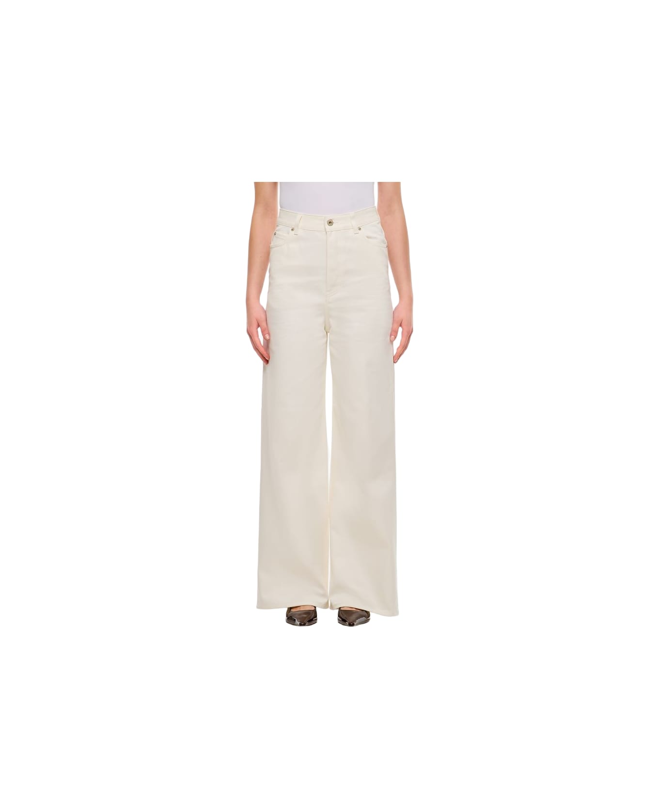 Loewe High Waisted Jeans - White