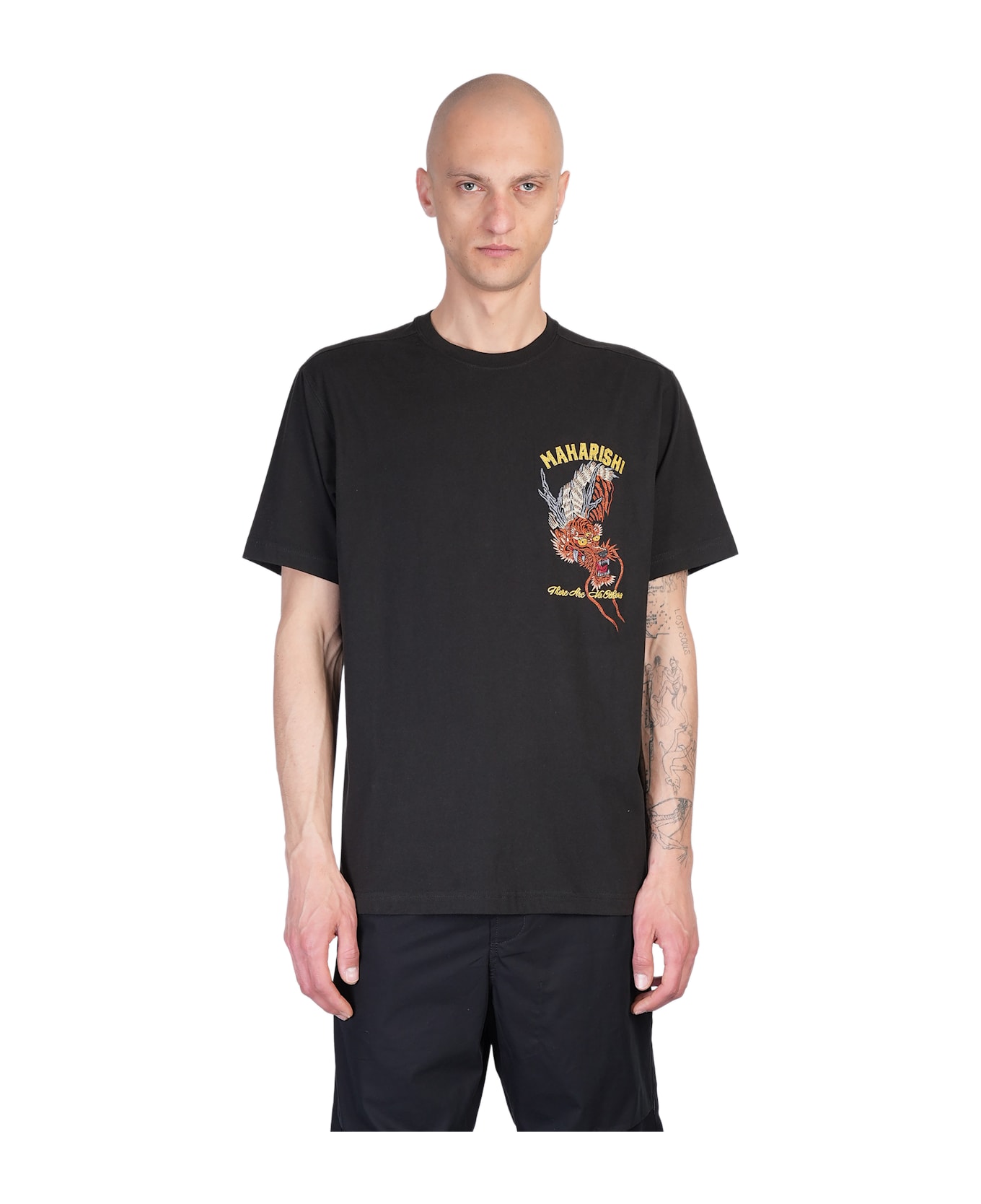 Maharishi T-shirt In Black Cotton - black