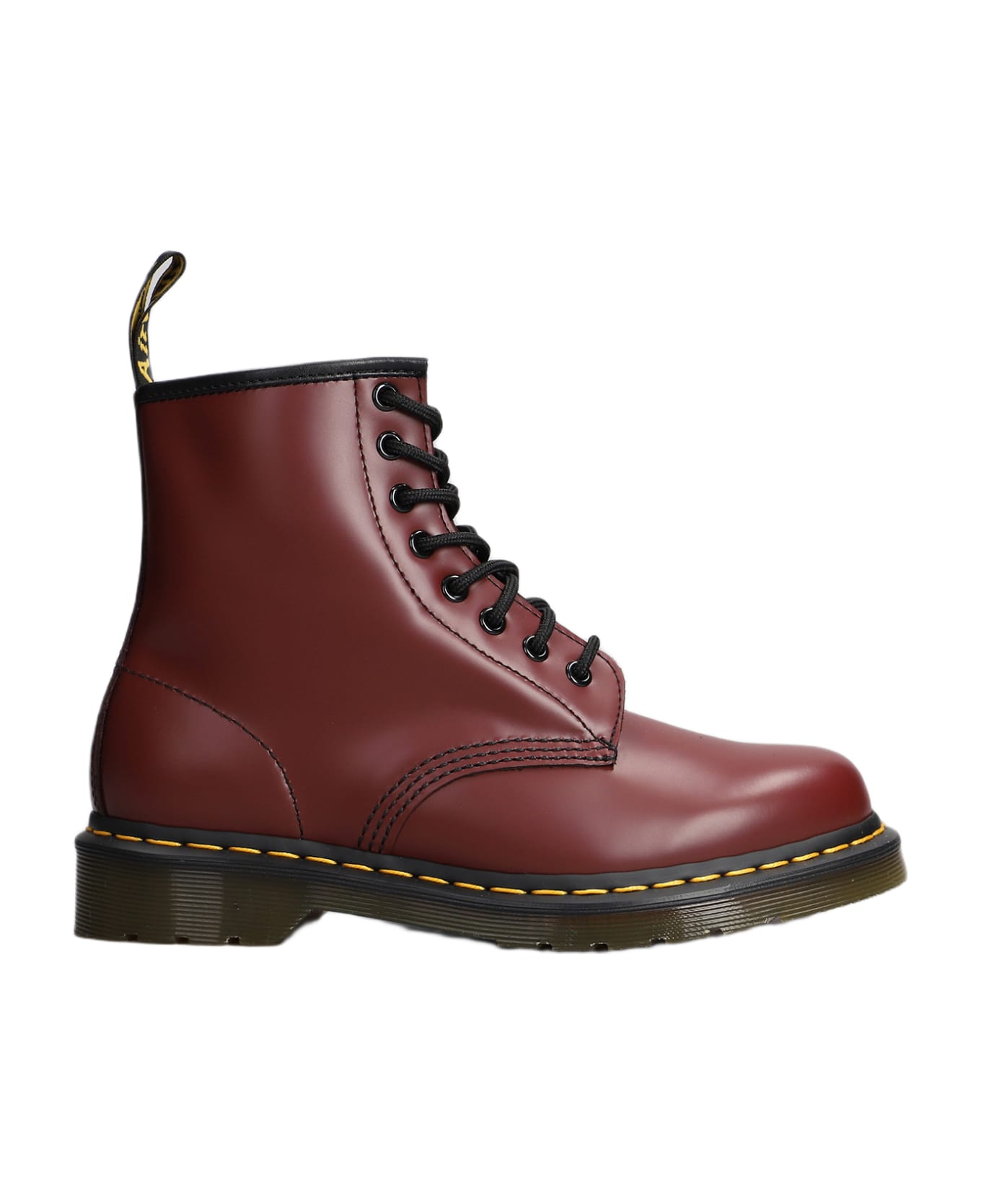 Dr. Martens 1460 Smooth Combat Boots - red