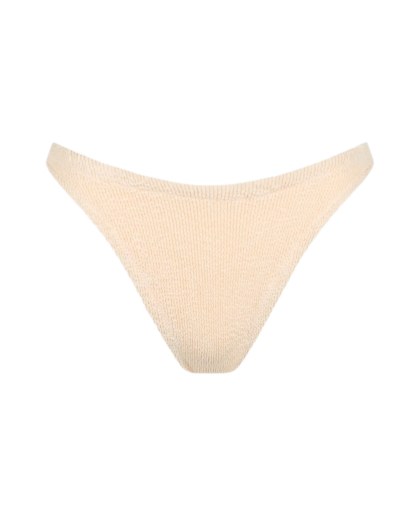 MC2 Saint Barth Woman Beige Classic Crinkle Swim Briefs Elise - WHITE