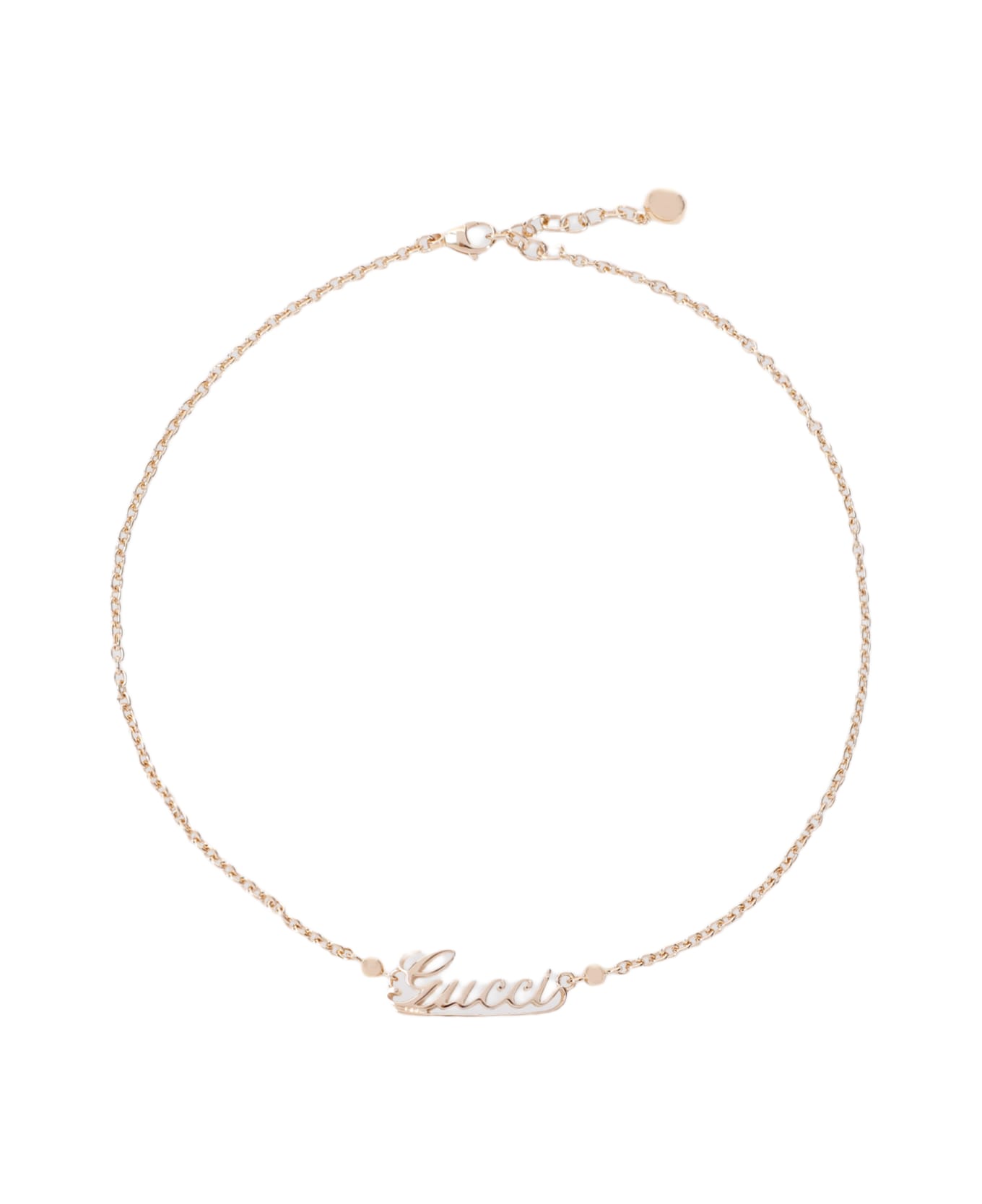 Gucci Script Necklace - Gold ネックレス