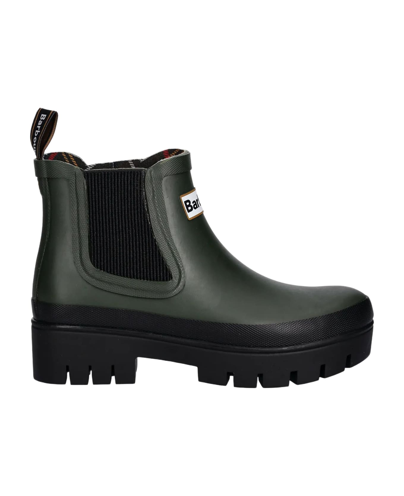 Barbour Halton Rubber Ankle Boots - VERDE SCURO