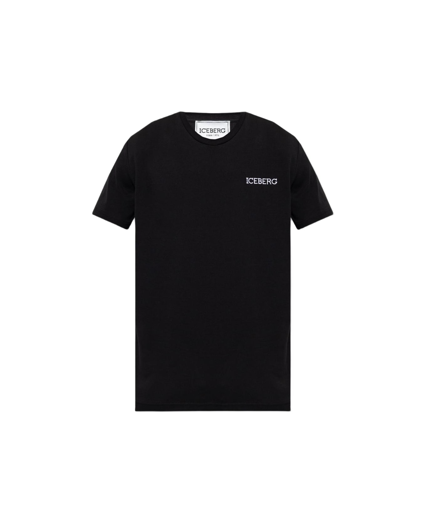 Iceberg T-shirt With Logo - BLACK