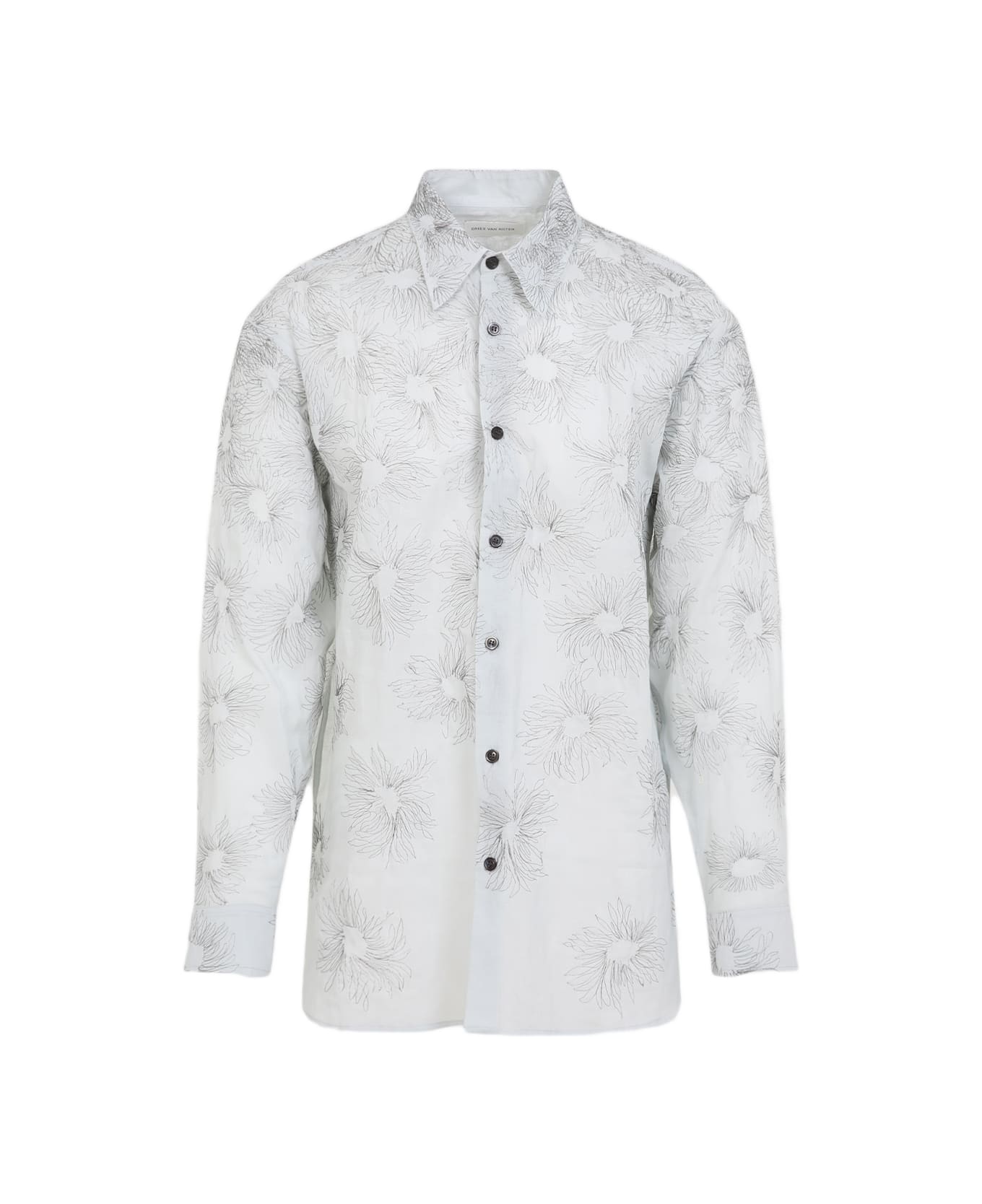 Dries Van Noten Croom Emb Shirt - White