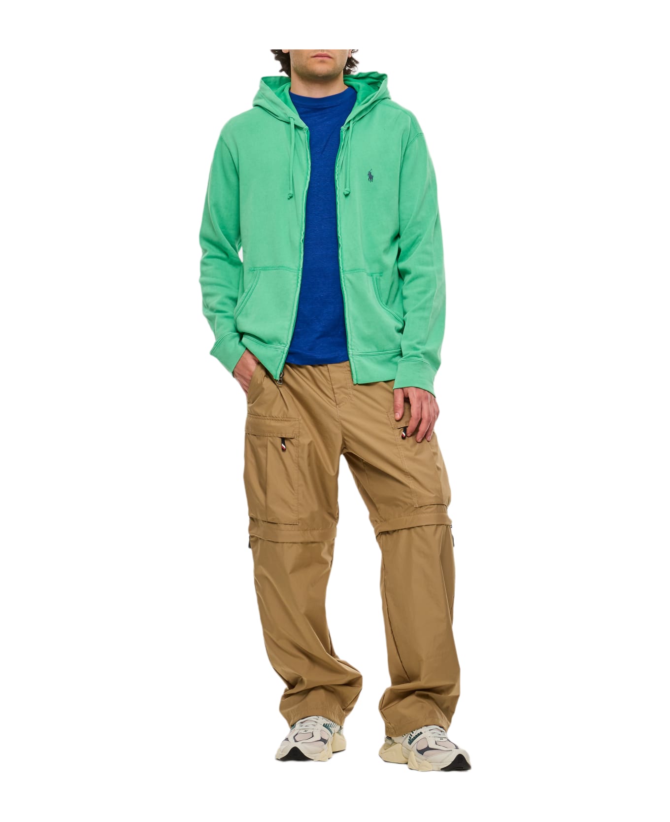 Polo Ralph Lauren Cotton Zipped Sweatshirt - Green ボトムス