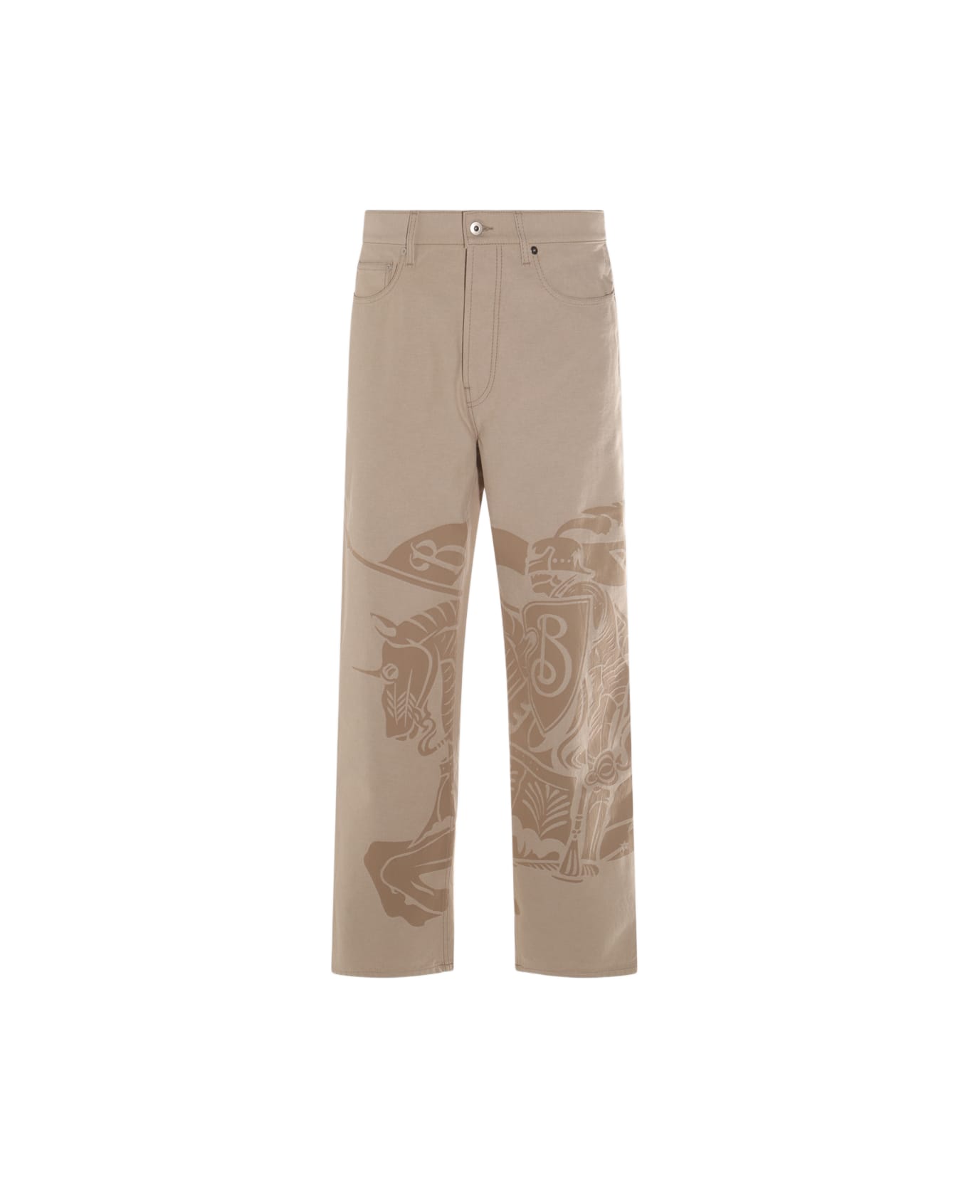 Burberry Beige Cotton Denim Jeans - Beige