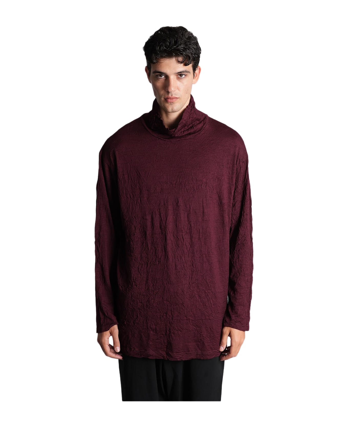 Yohji Yamamoto Knitwear In Bordeaux Wool - bordeaux