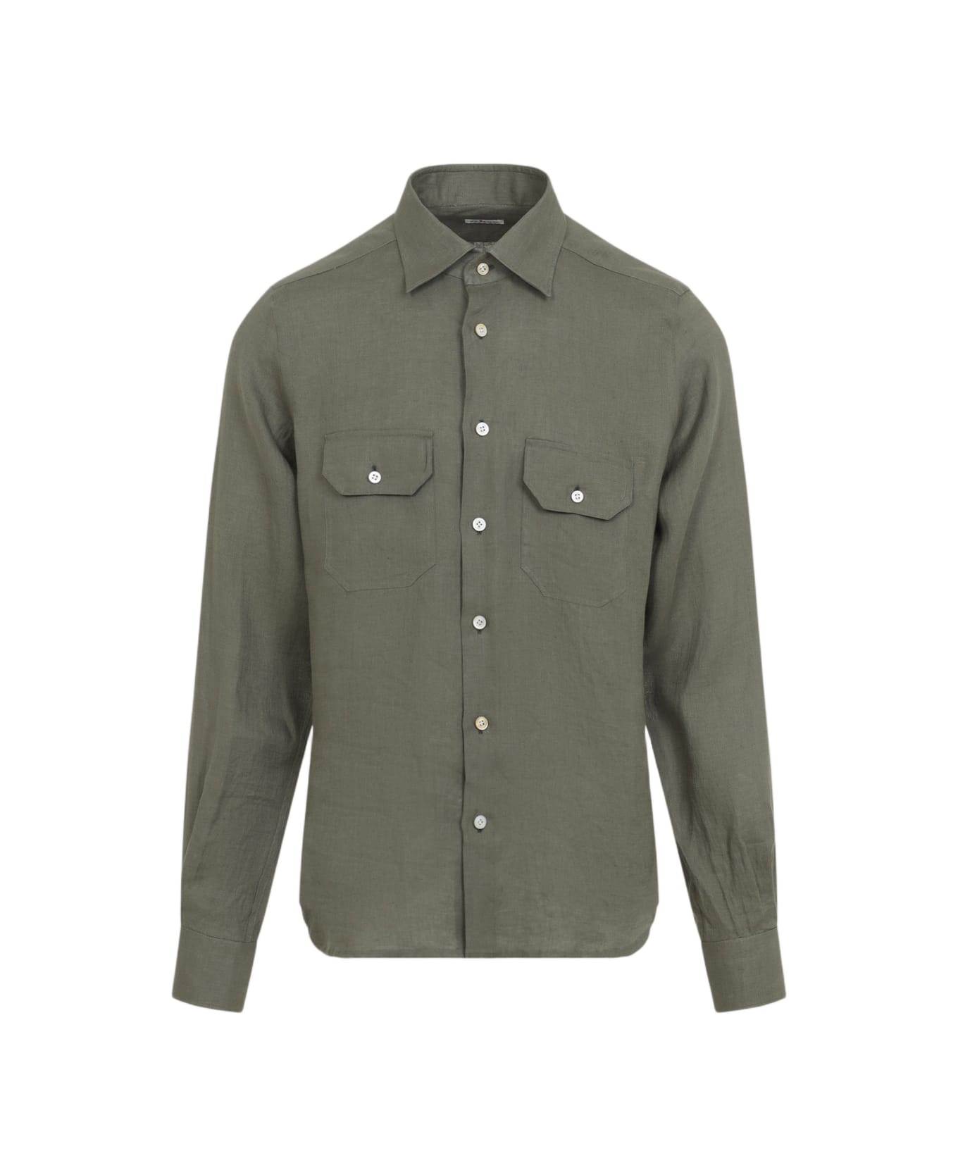 Kiton Linen Shirt - Kaki
