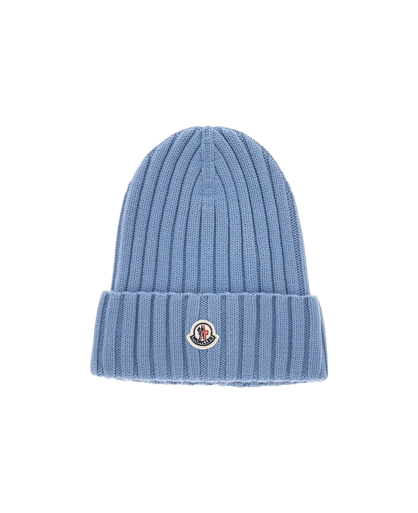Moncler Wool Hat - Azzurro