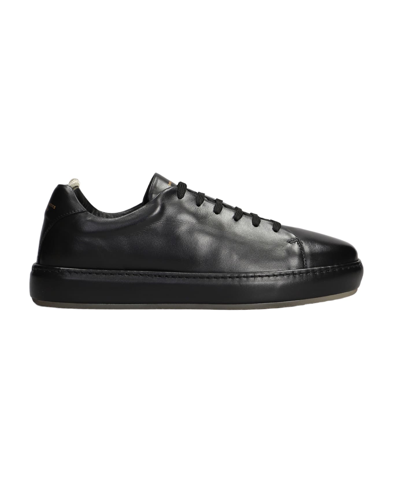 Officine Creative Covered 001 Sneakers In Black Leather - black スニーカー