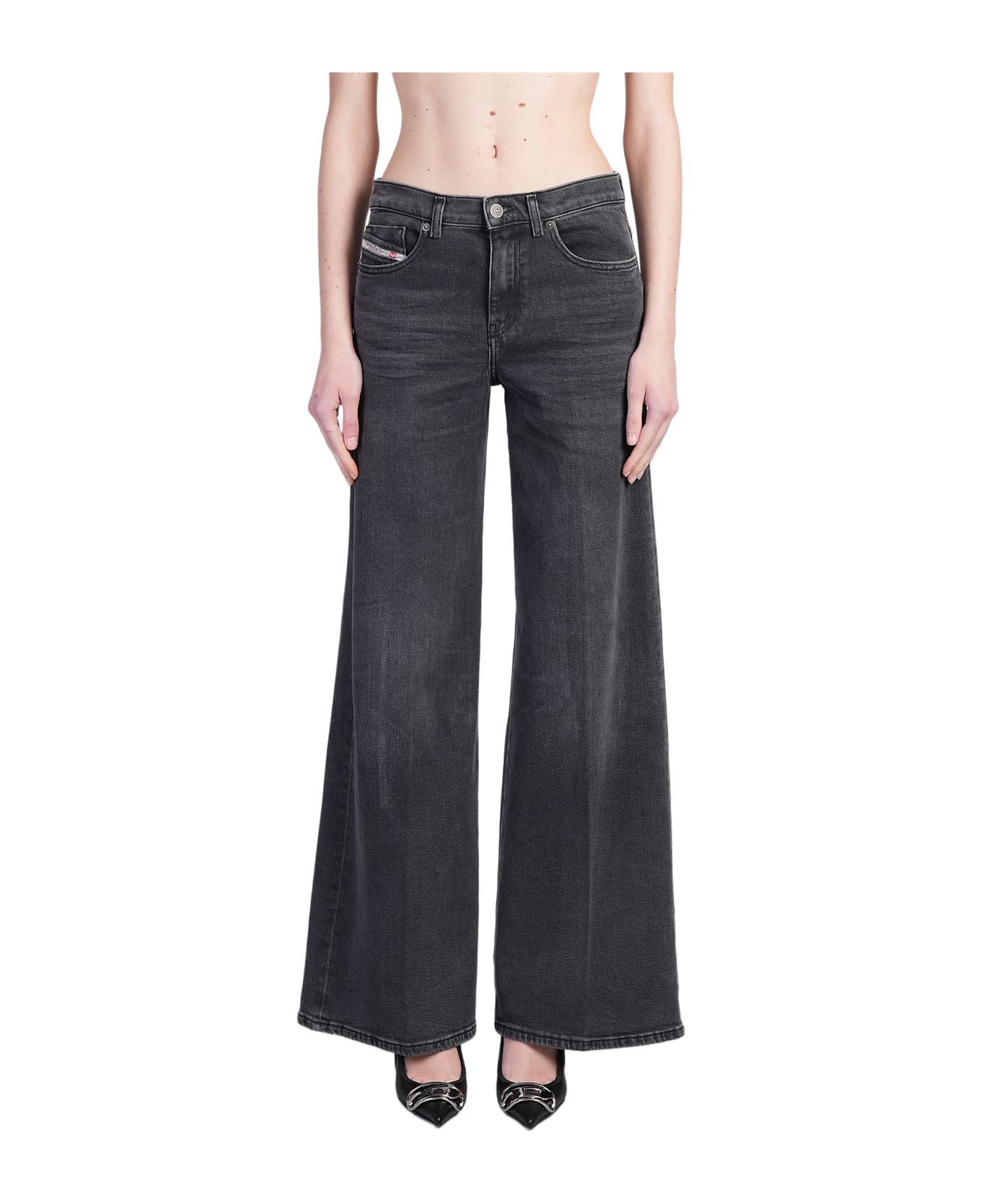 Diesel 1978 D Akemi Jeans In Black Denim - black