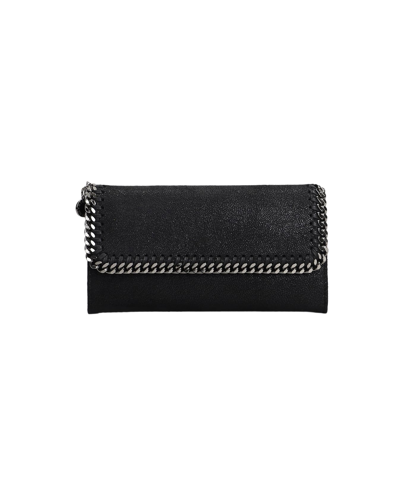 Stella McCartney Falabella Wallet In Black Polyester - black