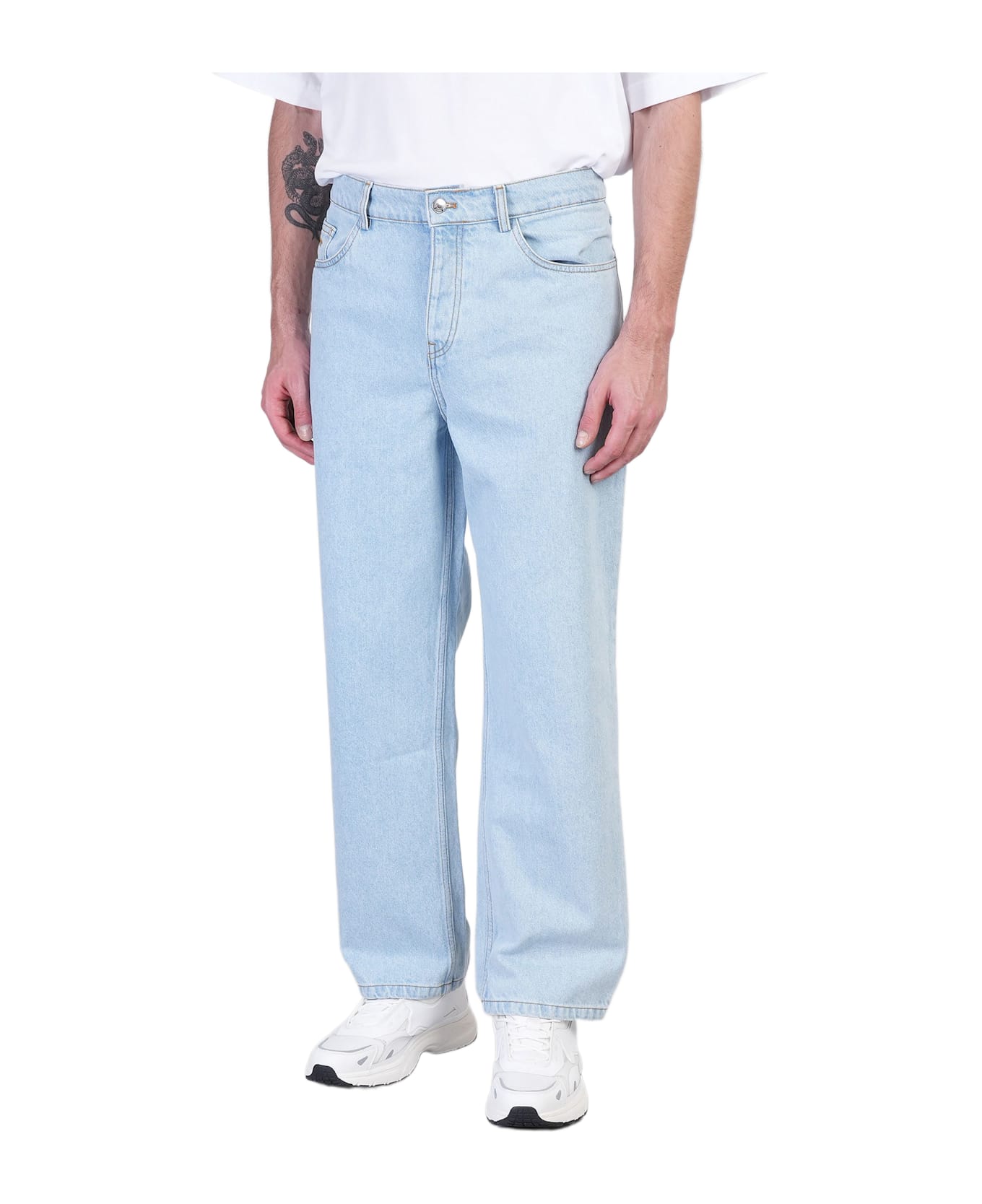 Maison Kitsuné Jeans In Blue Denim - blue